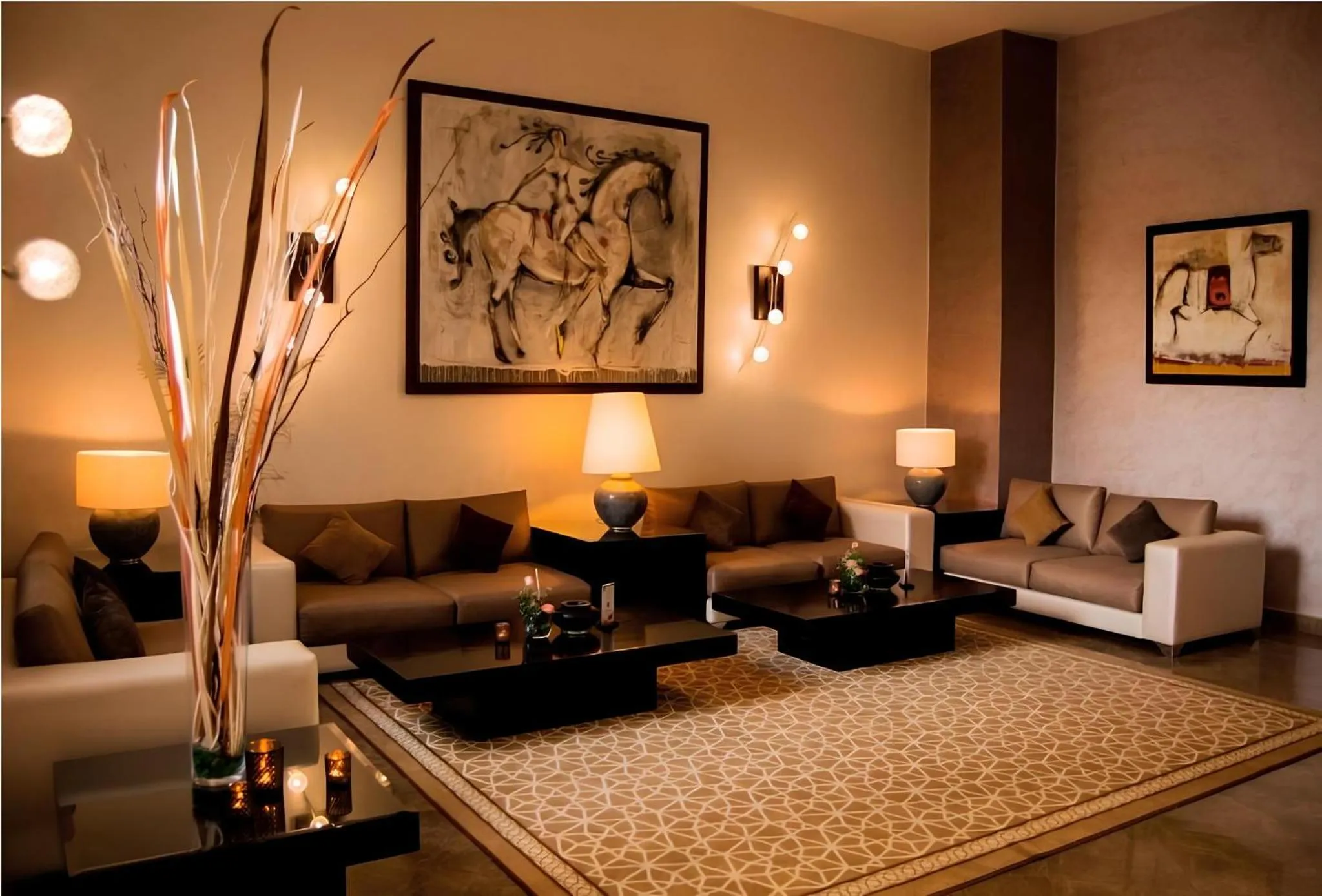 Seating area in Hotel Andalucia Tangier