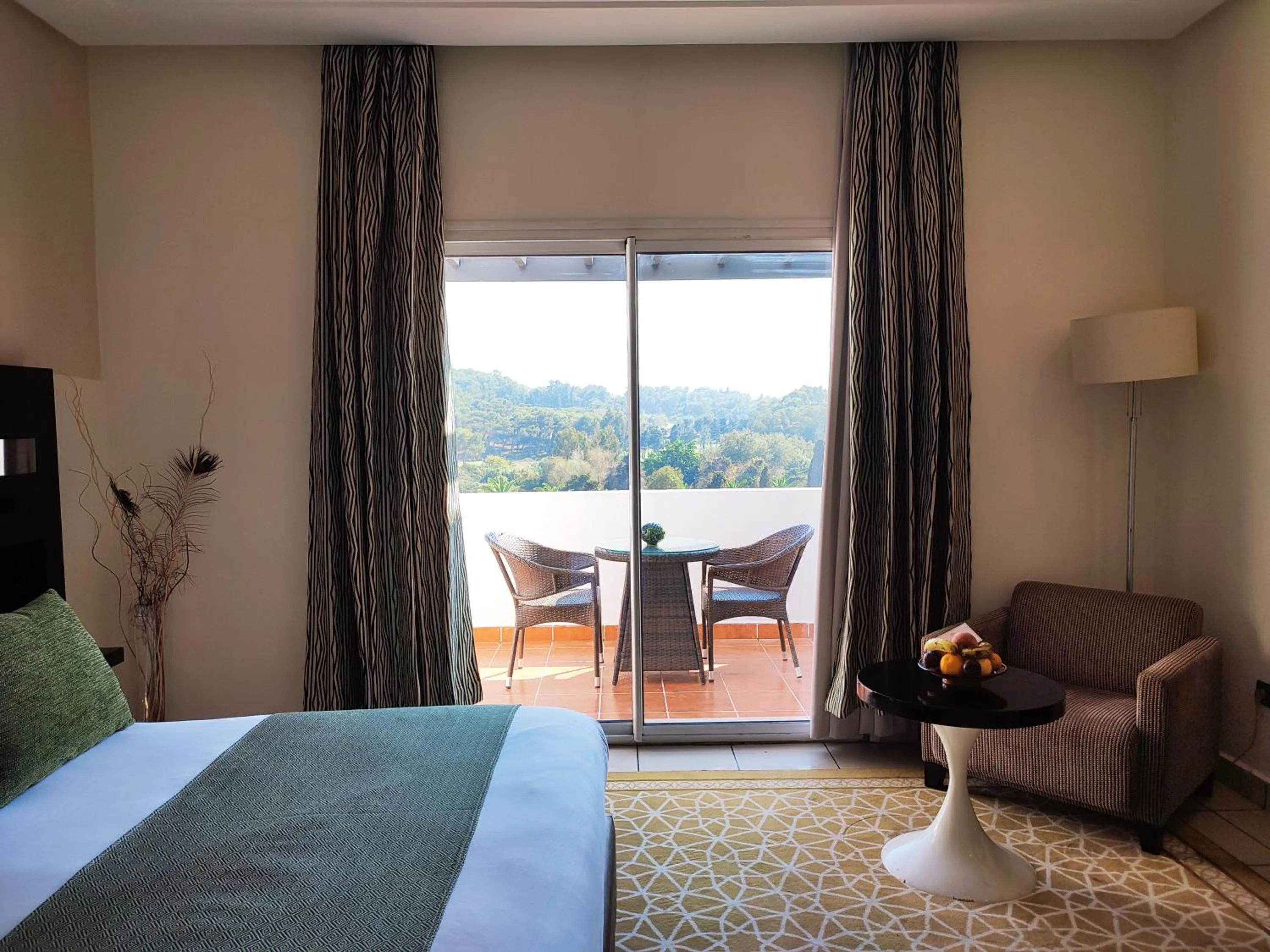 Garden view in Hotel Andalucia Tangier