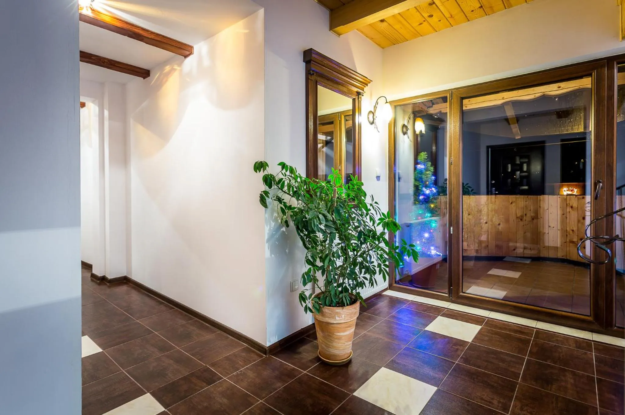 Balcony/Terrace in Magnat Inn Sauna & Relax