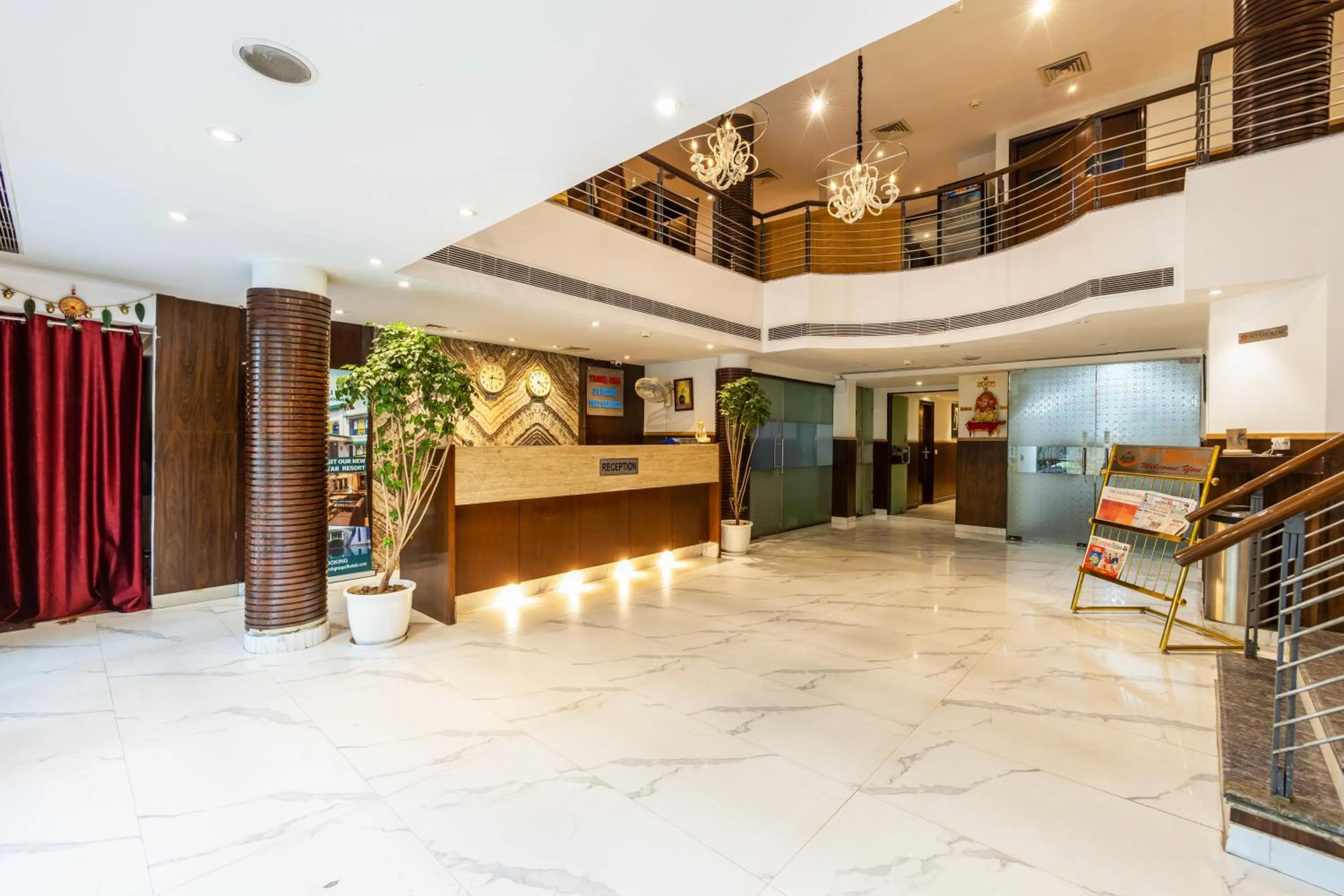 Lobby or reception in Hotel Arch Plaza at Yashobhoomi By Arch Group