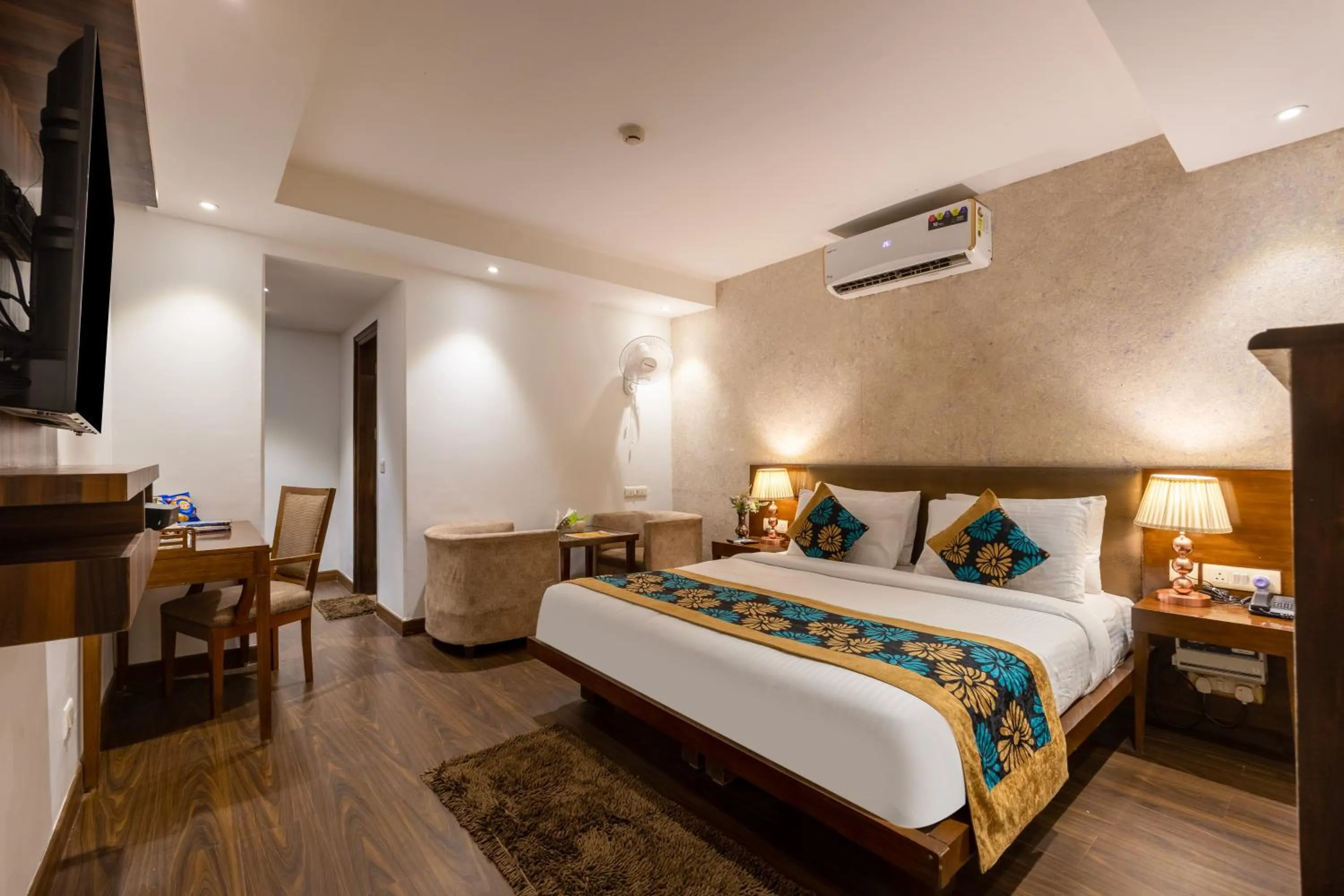 Bed in Hotel Arch Plaza at Yashobhoomi By Arch Group