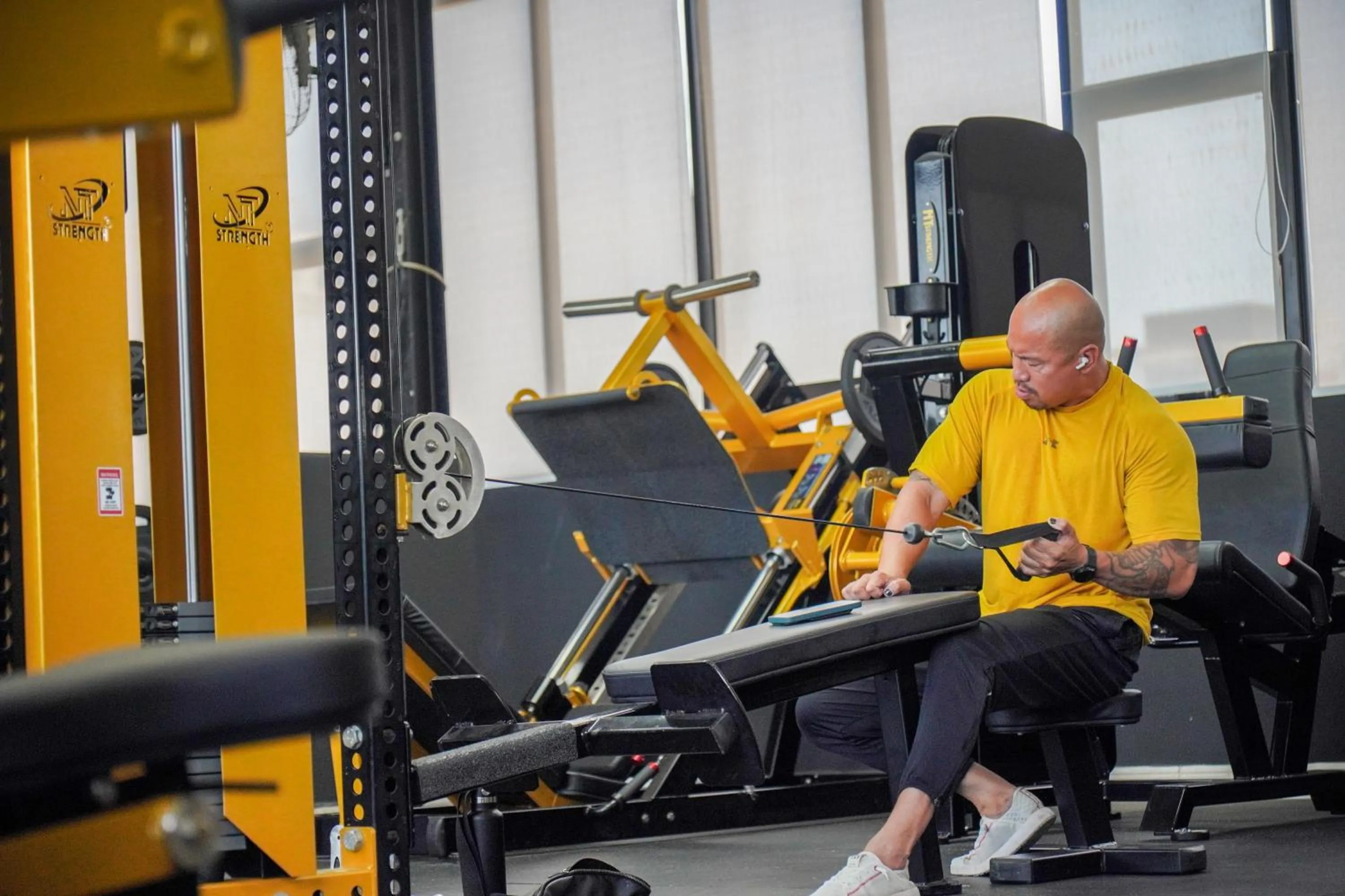 Fitness centre/facilities in Le Cap Gym Hotel & Apartments