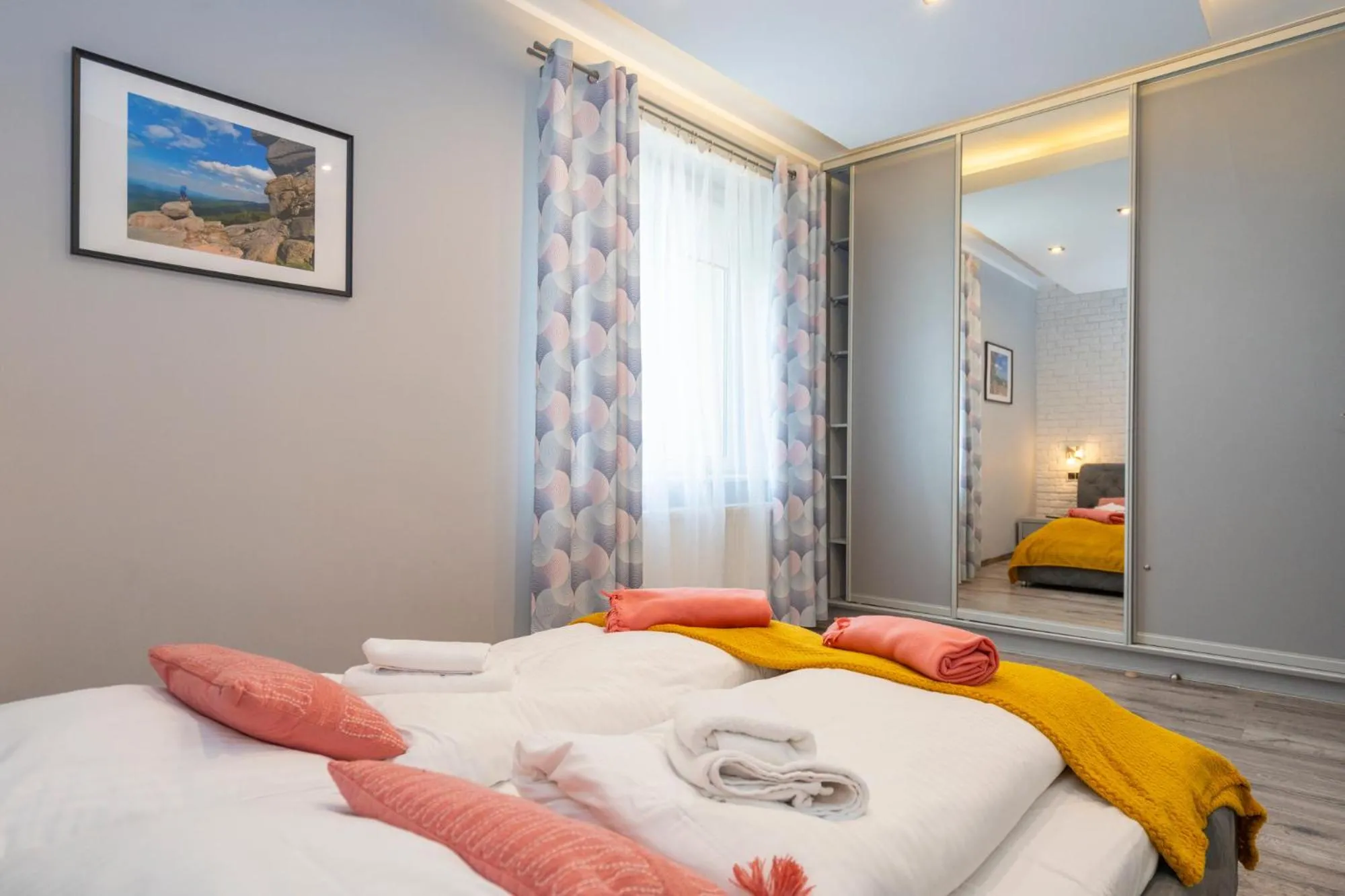Bed in Karkonosky Apartamenty- Salamandra