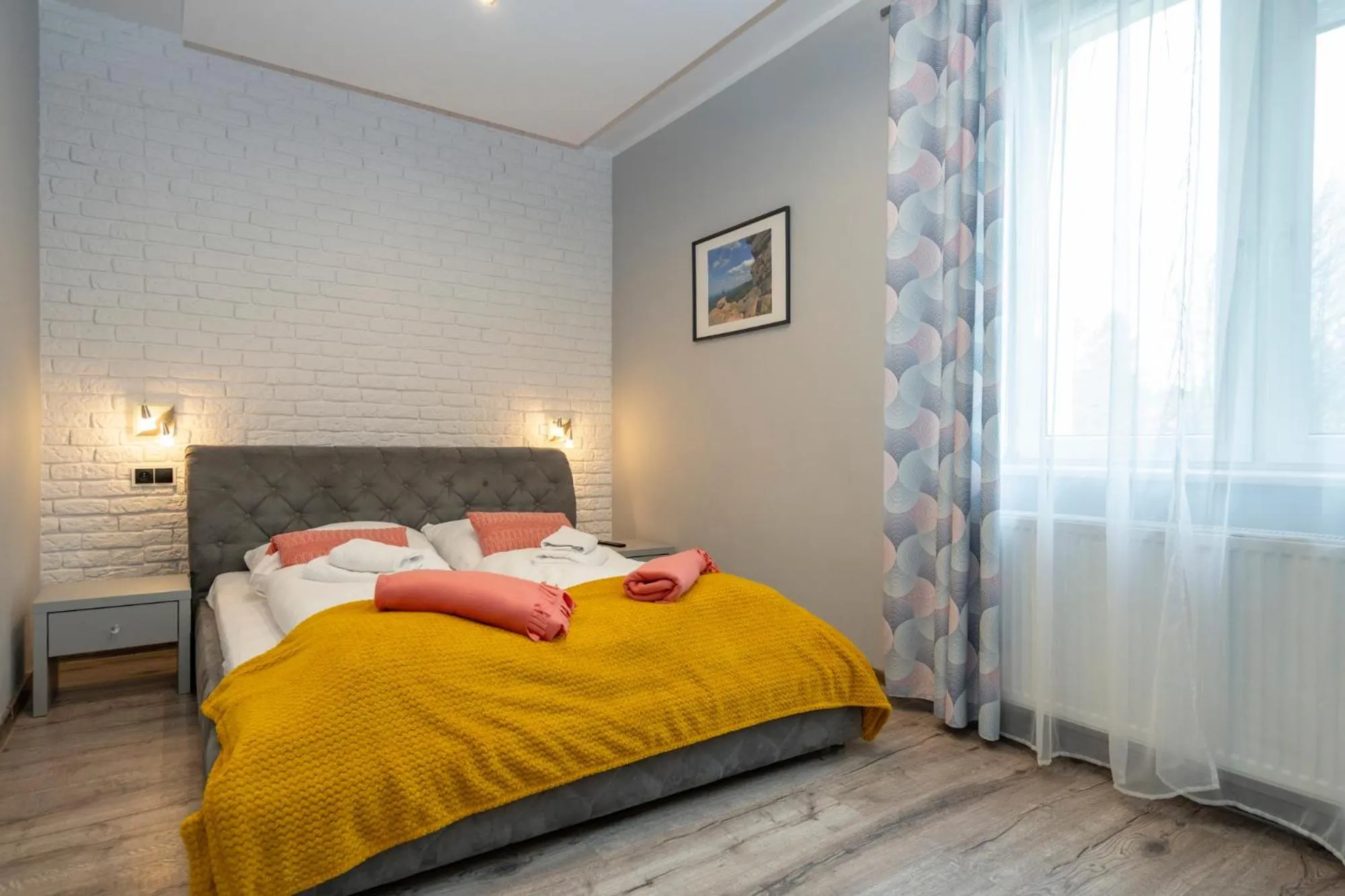Bed in Karkonosky Apartamenty- Salamandra