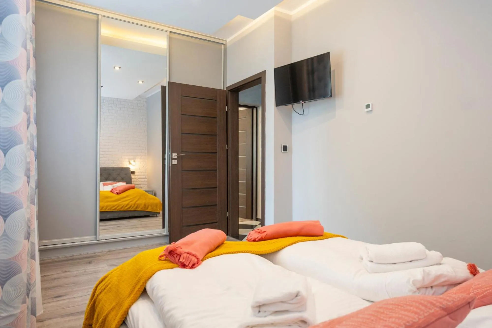 Bed in Karkonosky Apartamenty- Salamandra