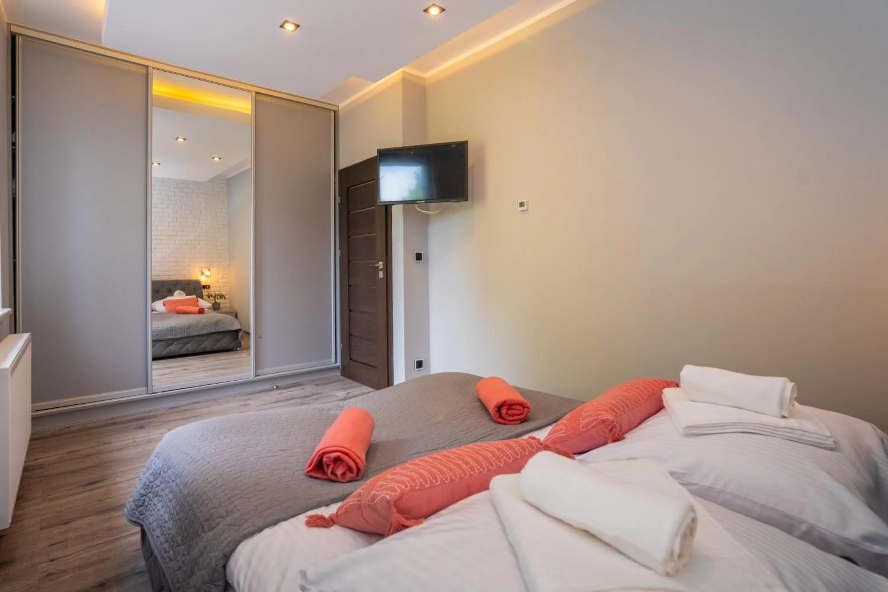 Bed in Karkonosky Apartamenty- Salamandra