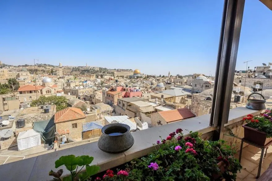 City view in Hashimi Hotel Old City Jerusalem