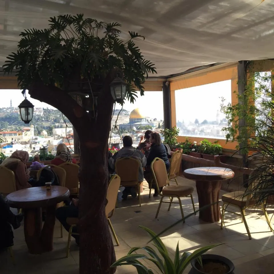 group of guests in Hashimi Hotel Old City Jerusalem