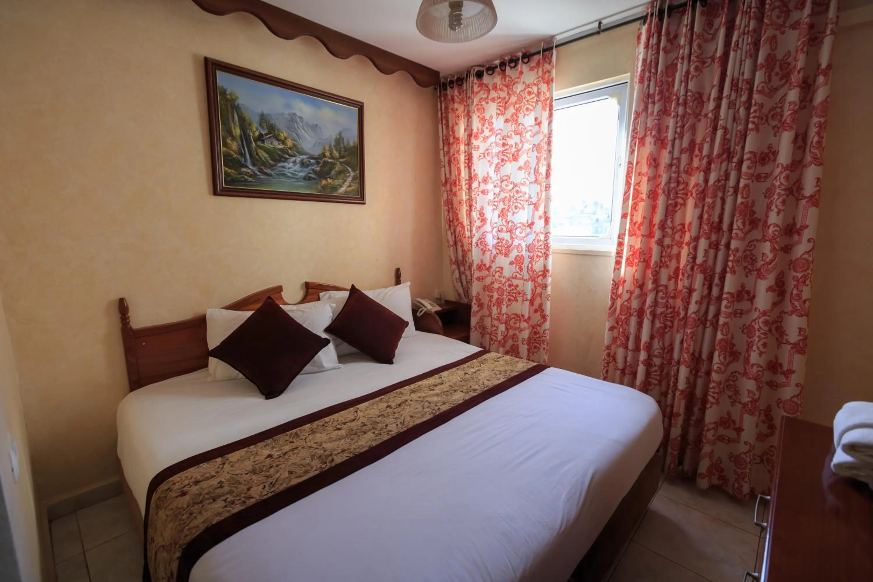 Bed in Hashimi Hotel Old City Jerusalem