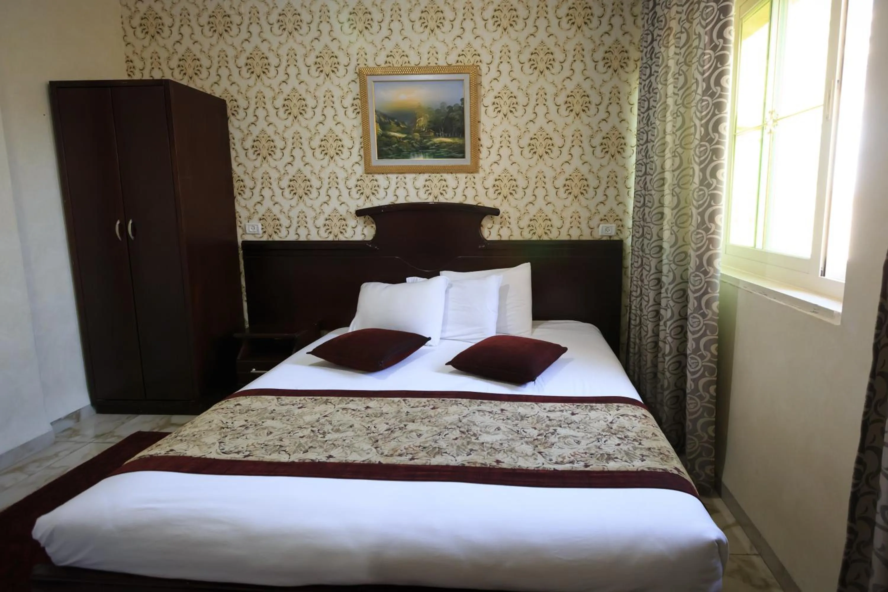 Bed in Hashimi Hotel Old City Jerusalem