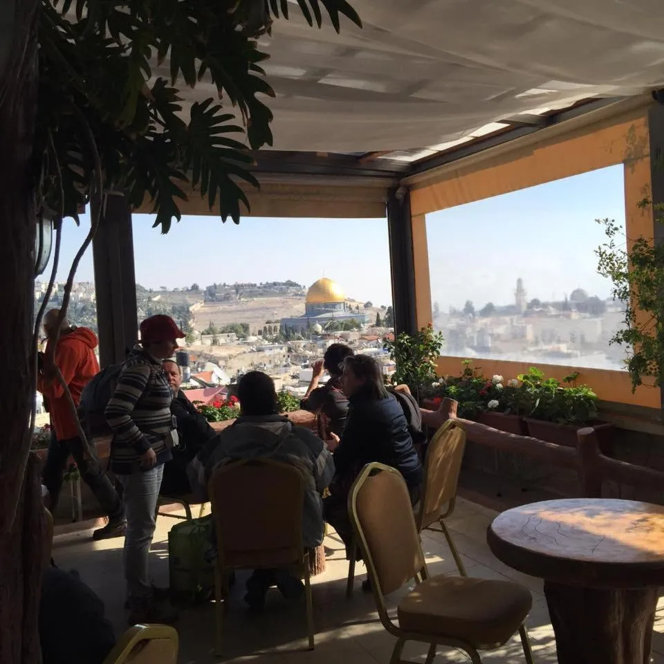group of guests in Hashimi Hotel Old City Jerusalem