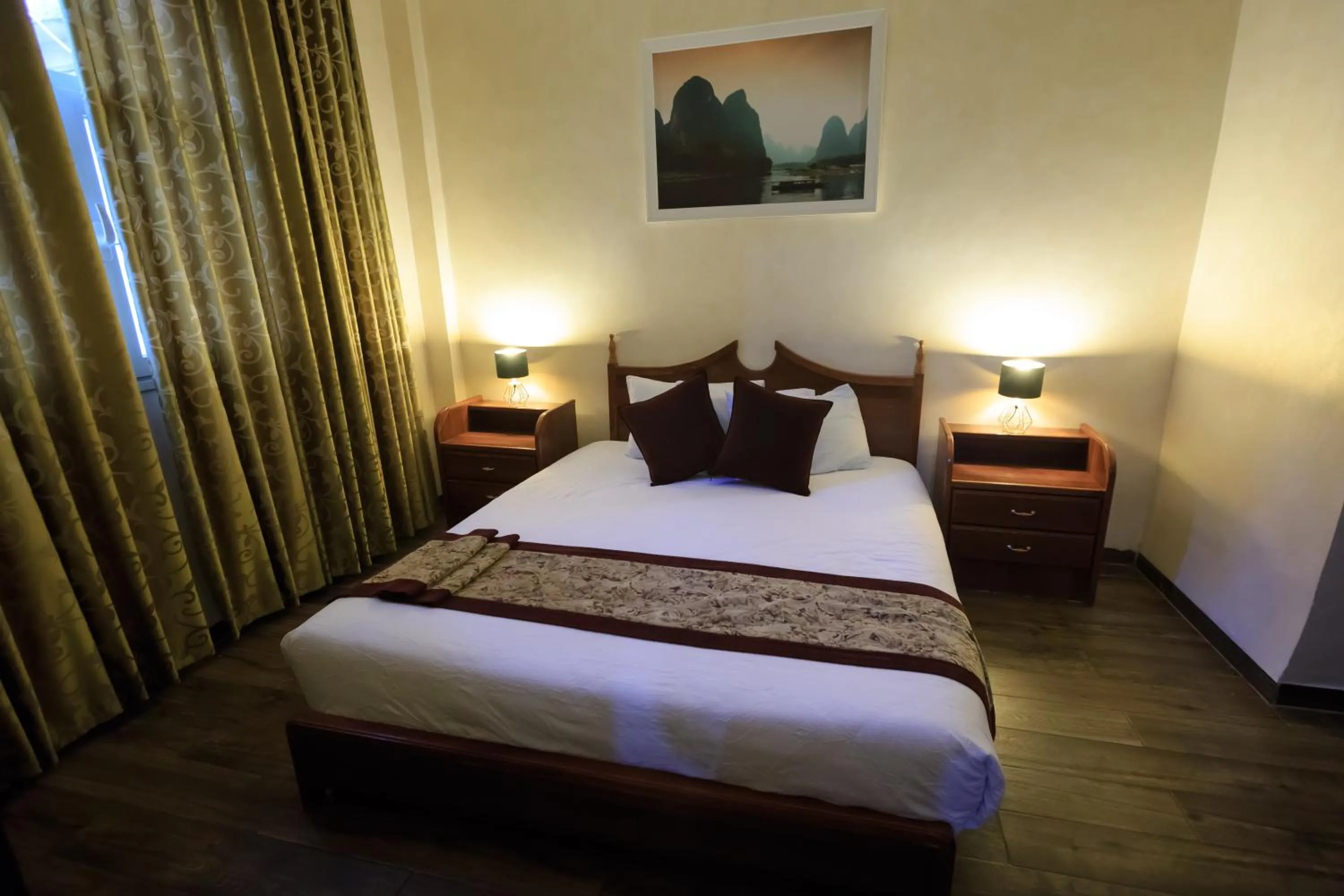 Bed in Hashimi Hotel Old City Jerusalem