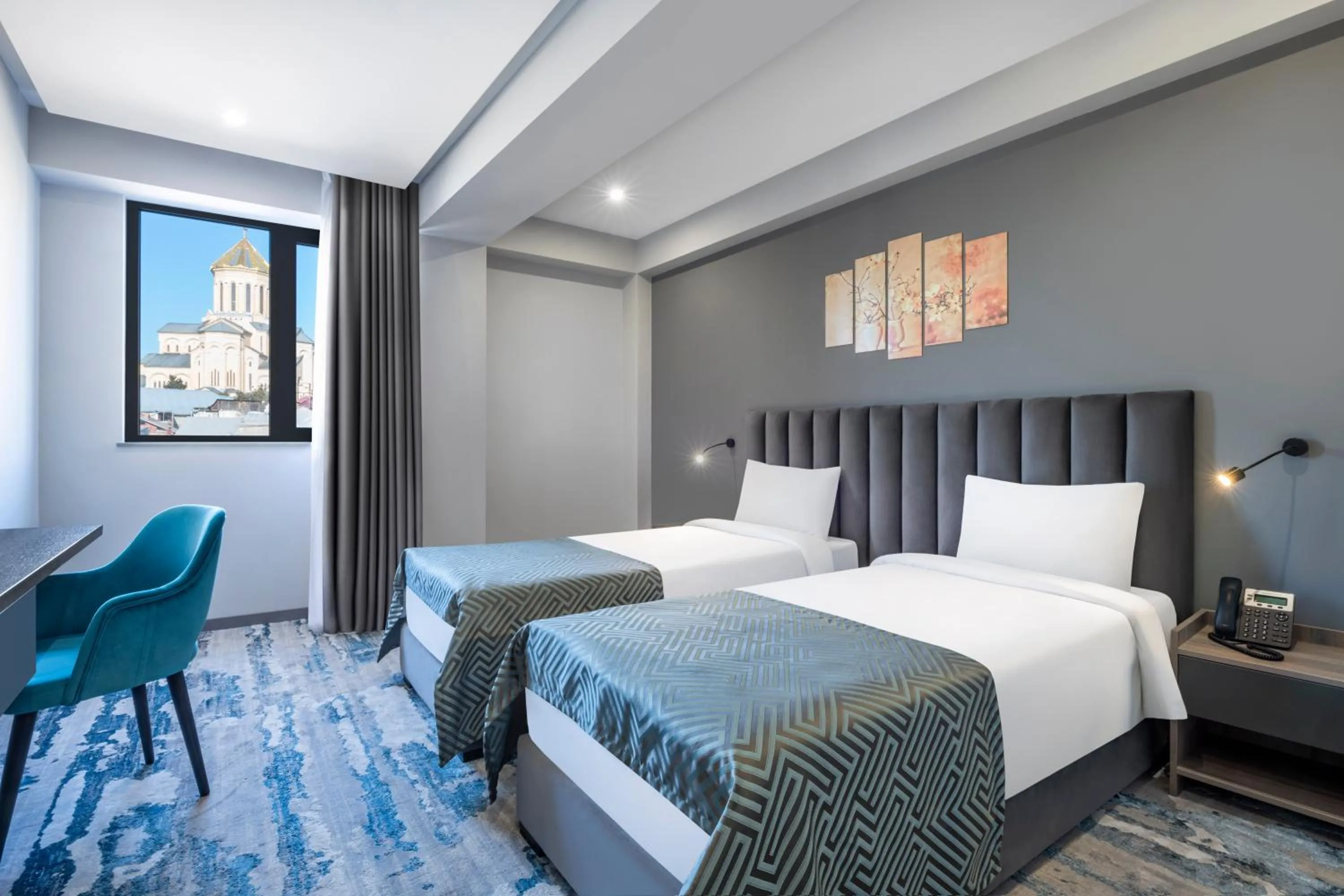 View (from property/room), Bed in Hotel Address 9D