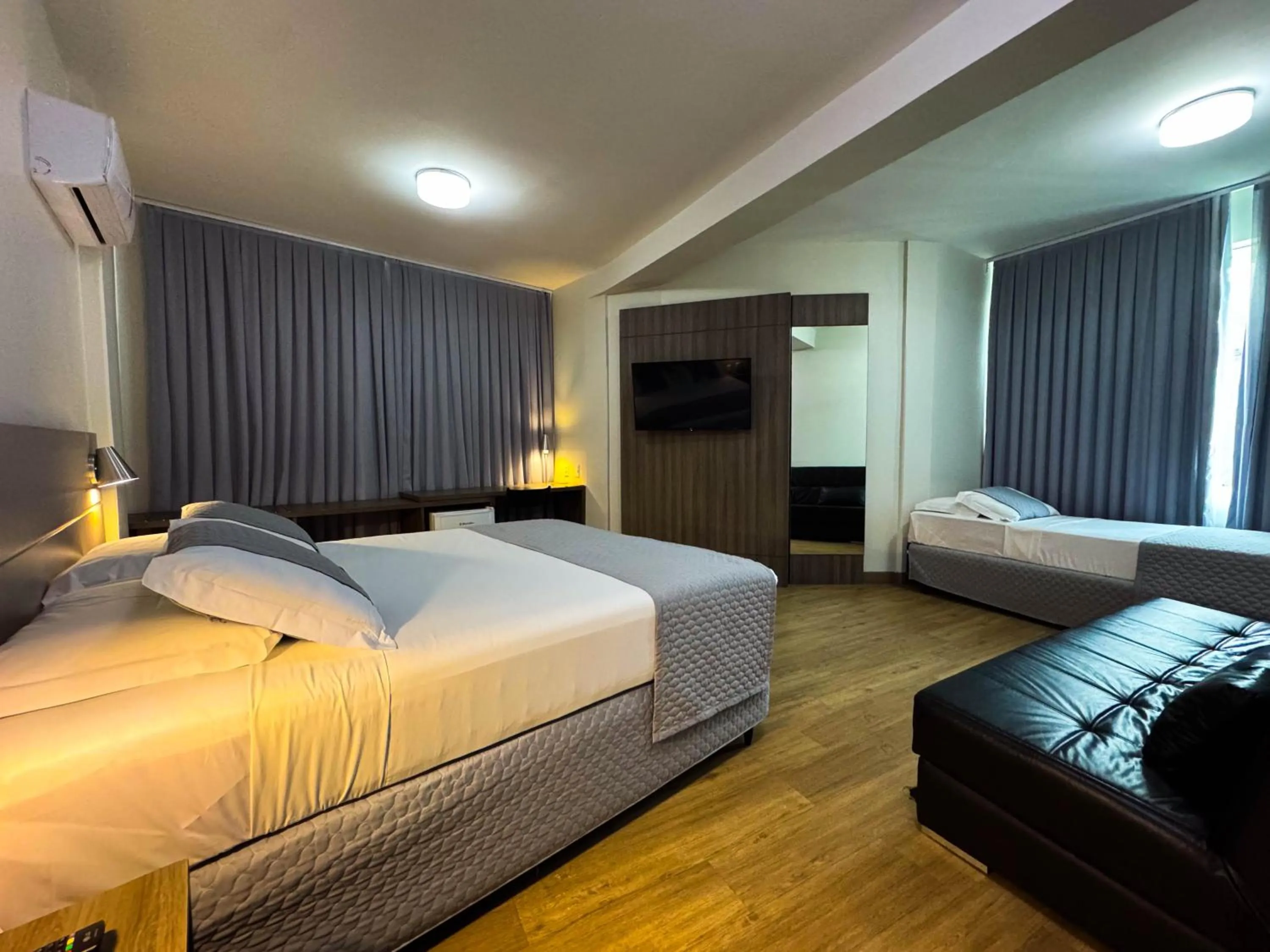 Bed in Hotel Valerim Itajaí / Navegantes