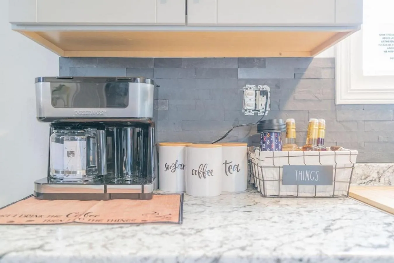 Kitchen or kitchenette in Executive Work Space With Modern Charm