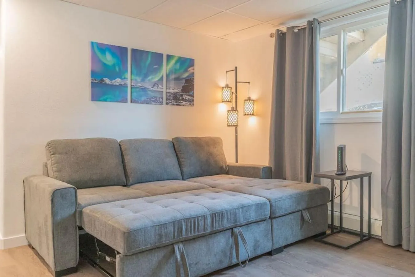 Living room in Executive Work Space With Modern Charm