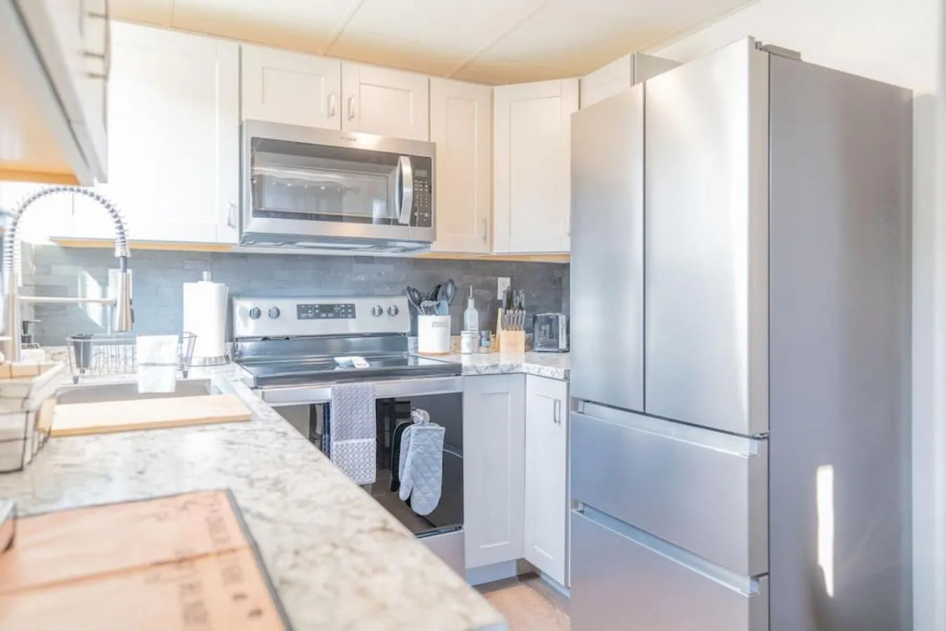 Kitchen or kitchenette in Executive Work Space With Modern Charm