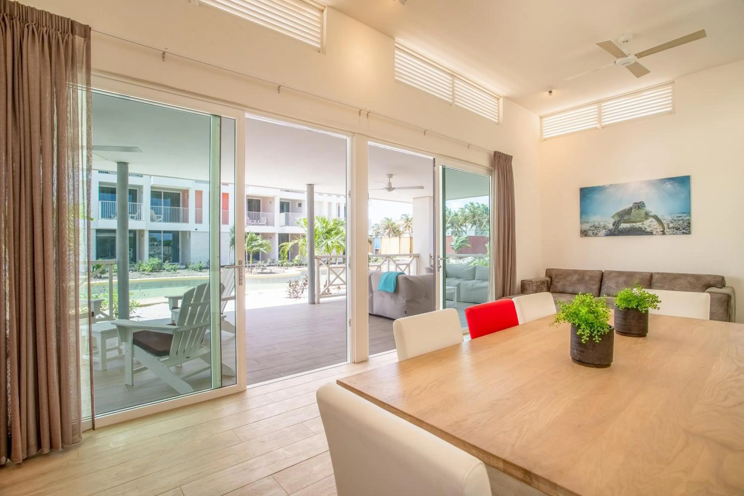 Living room in Chogogo Dive & Beach Resort Bonaire