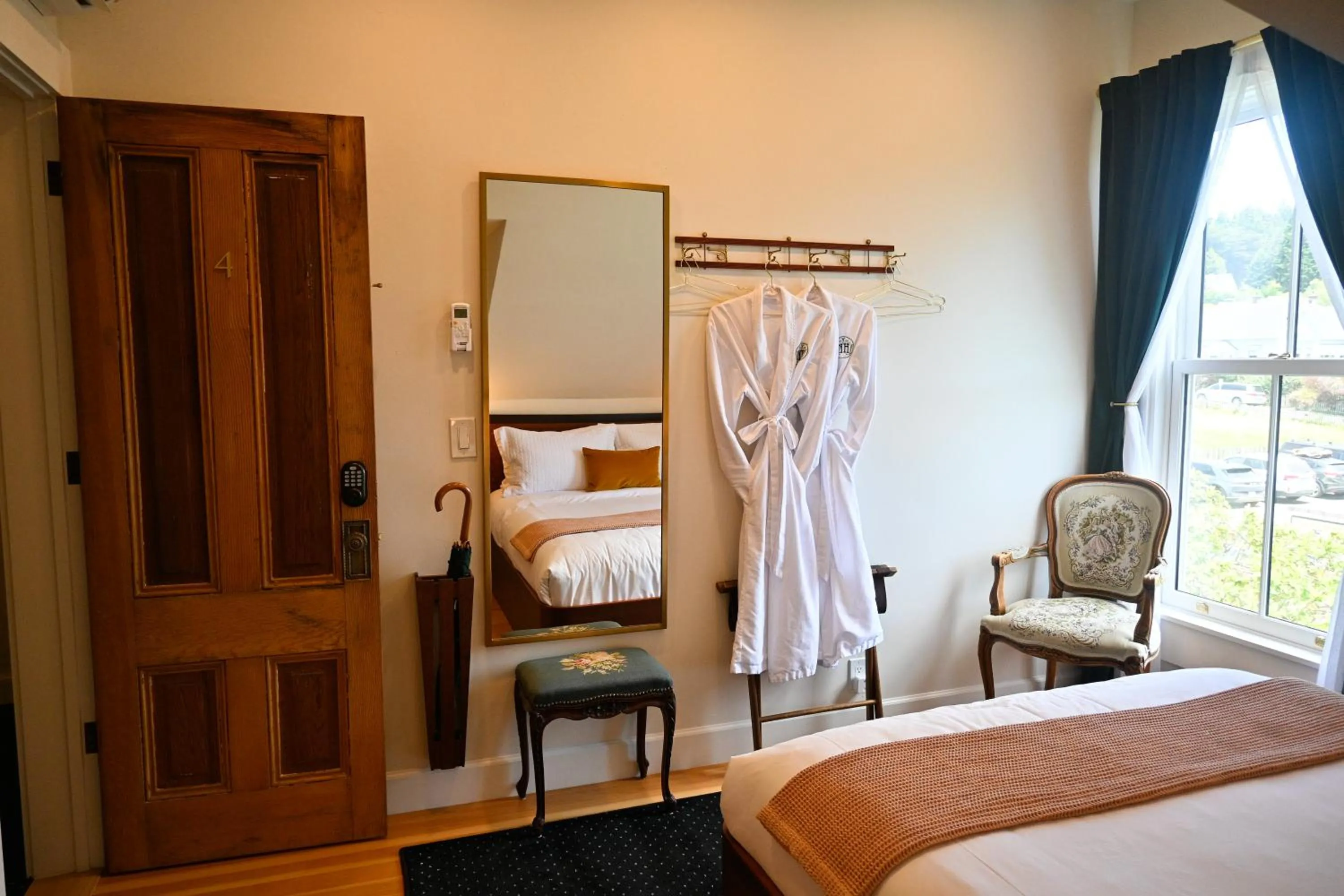 Bed in Nicholson House at Beaujolais