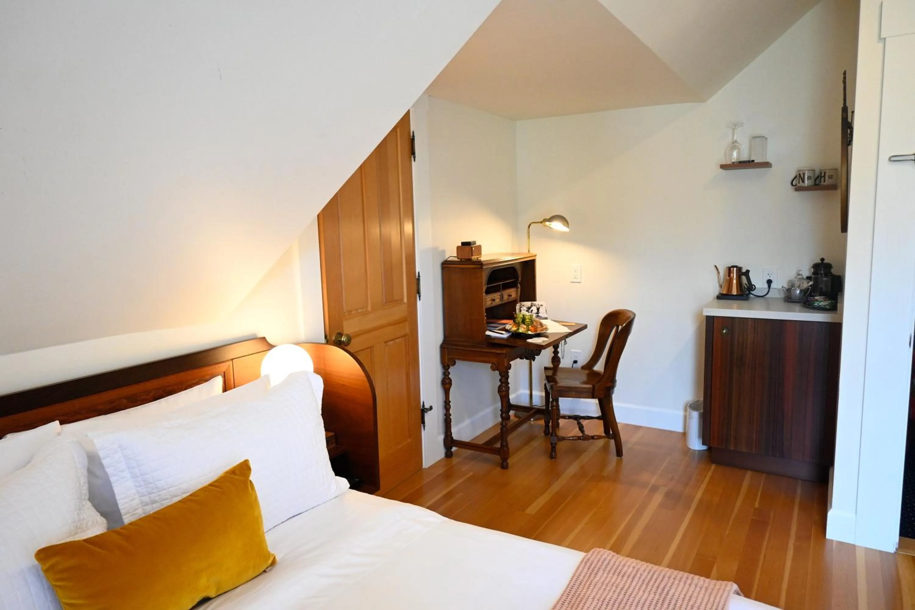 Bed in Nicholson House at Beaujolais