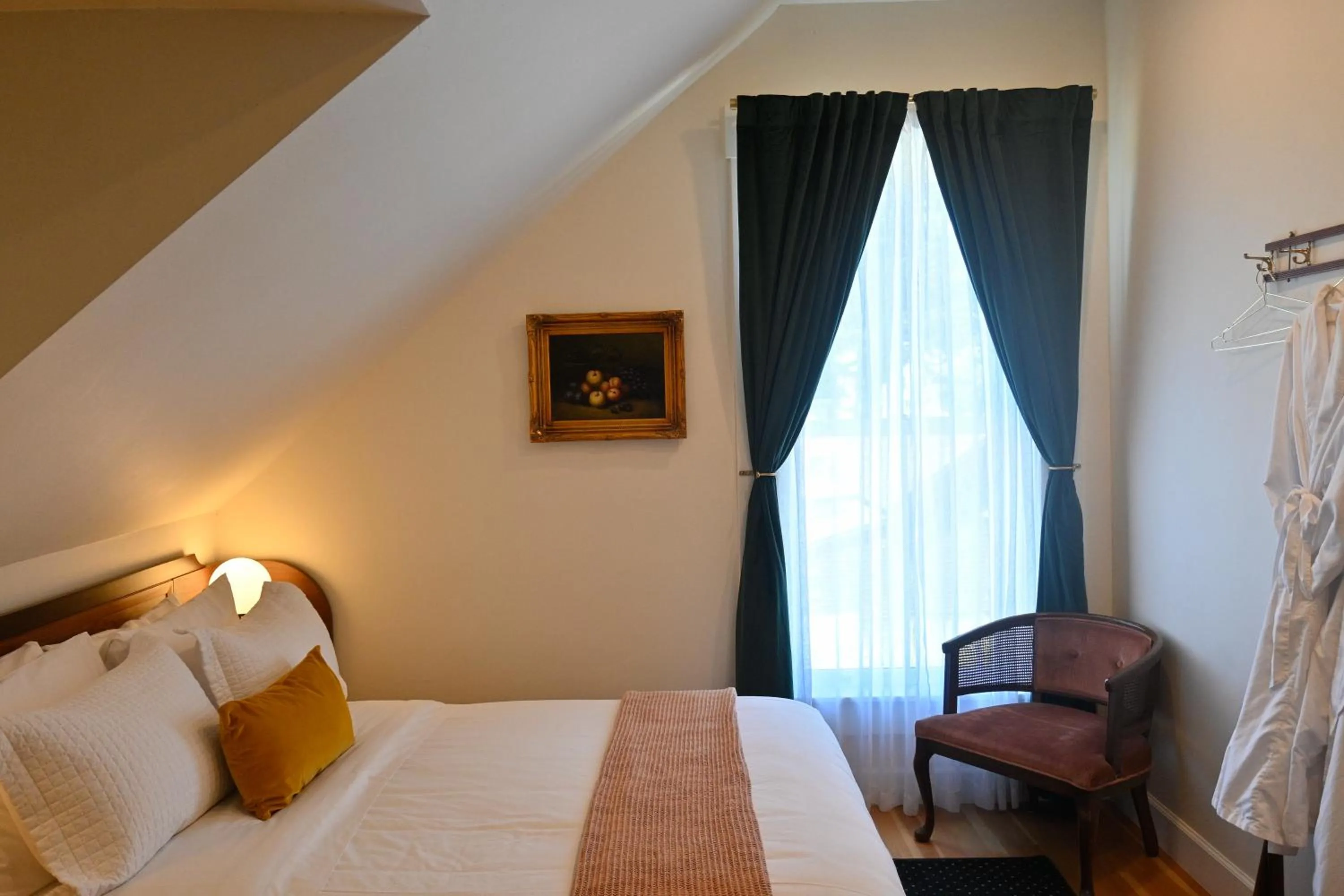 Bed in Nicholson House at Beaujolais