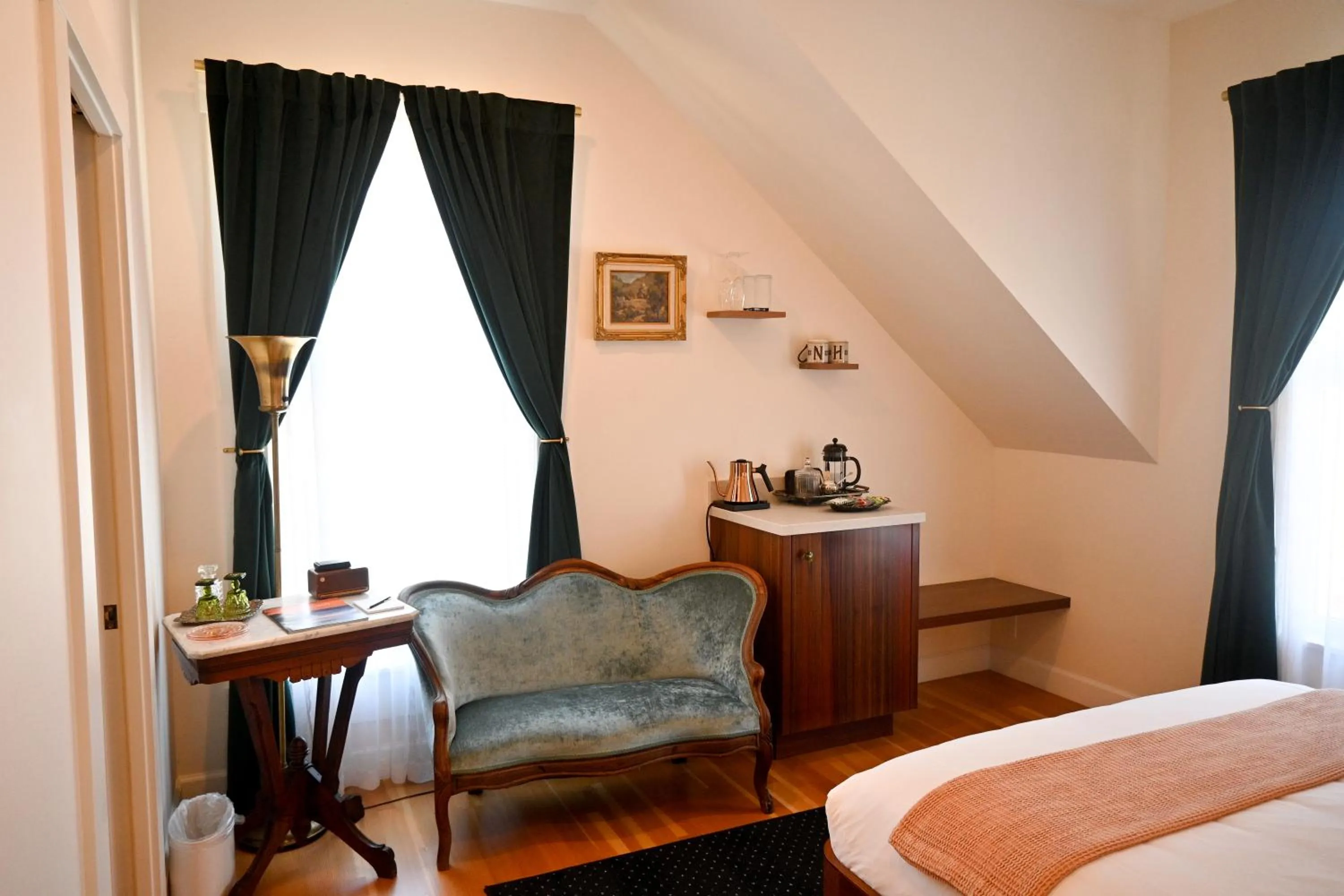 Bed in Nicholson House at Beaujolais