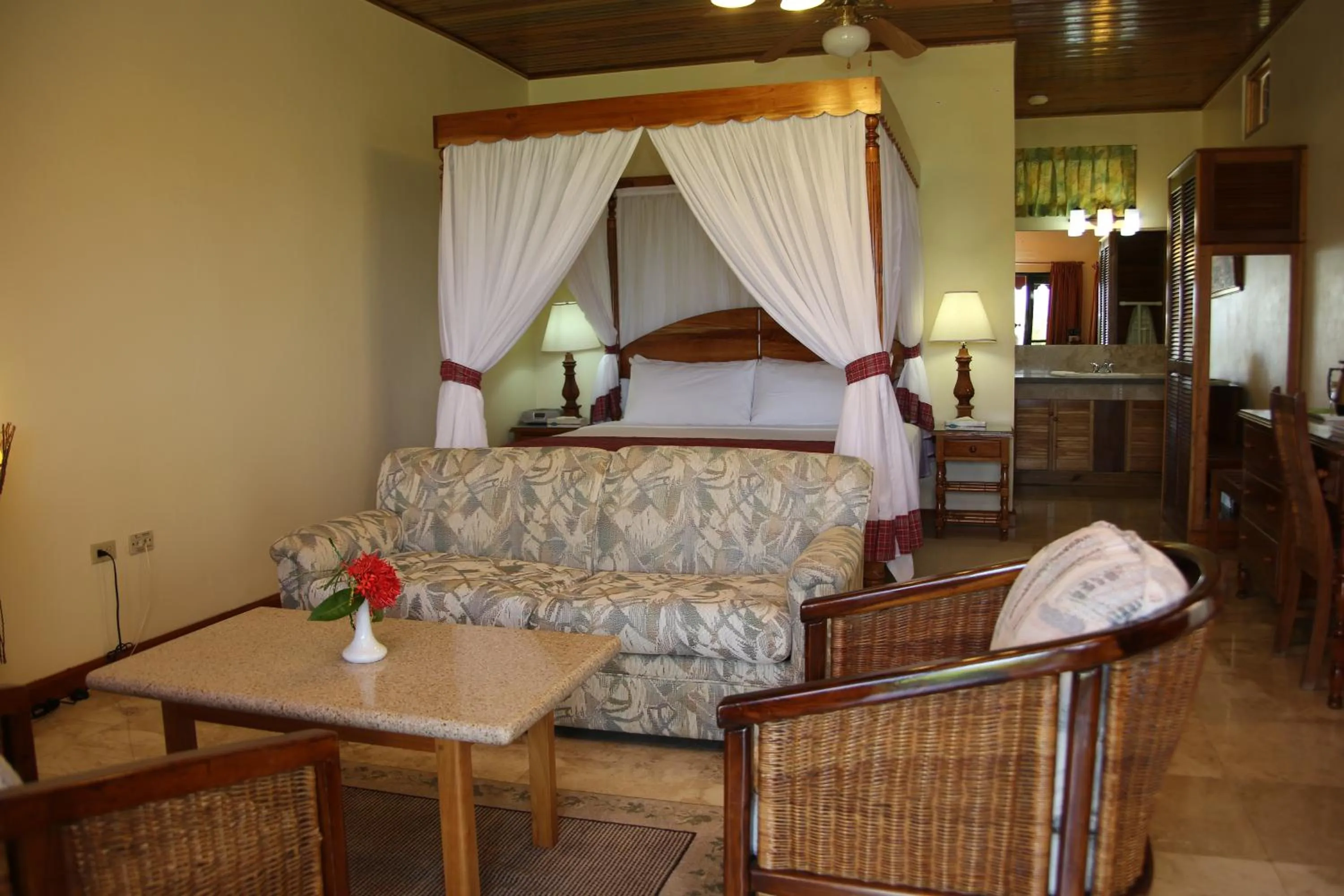 Seating area in Charela Inn