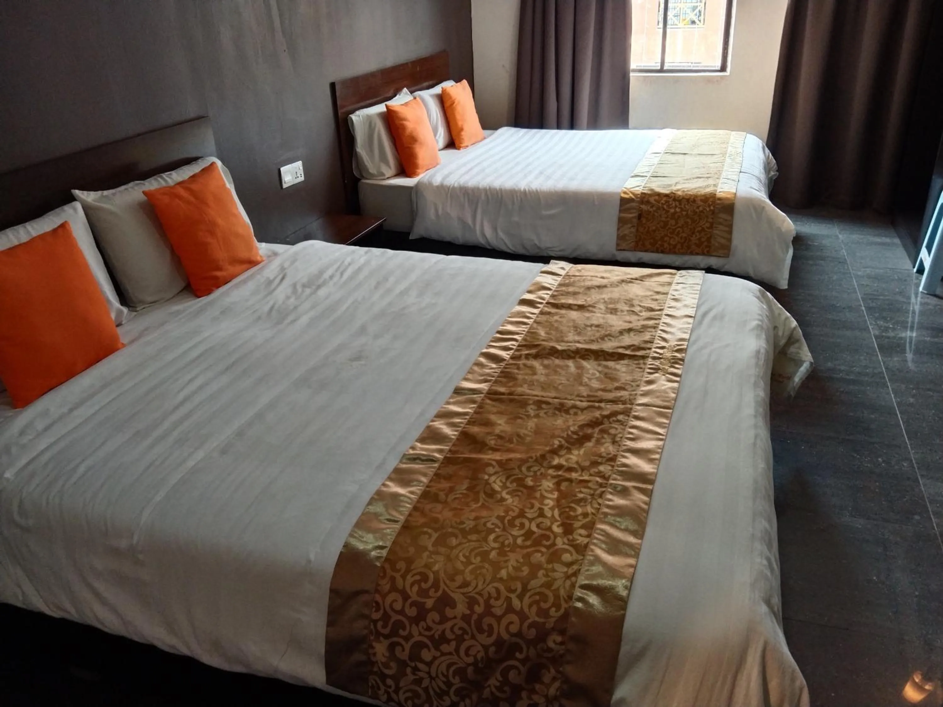 Photo of the whole room, Bed in One World Hotel
