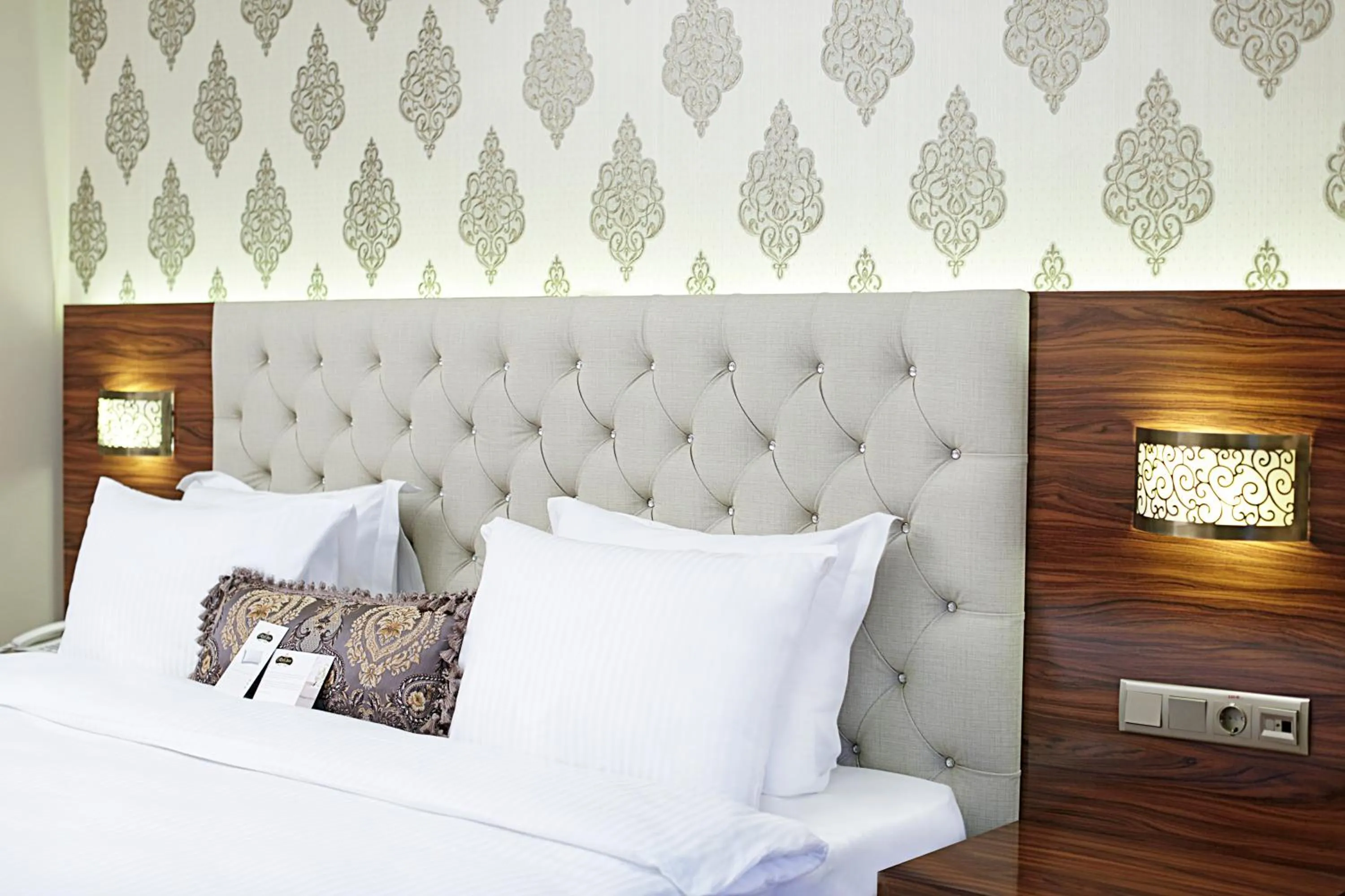 Bed in World Point Hotel Istanbul