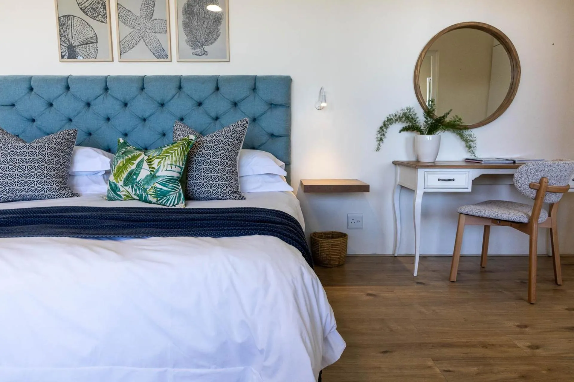 Bedroom, Bed in Dune Beach House
