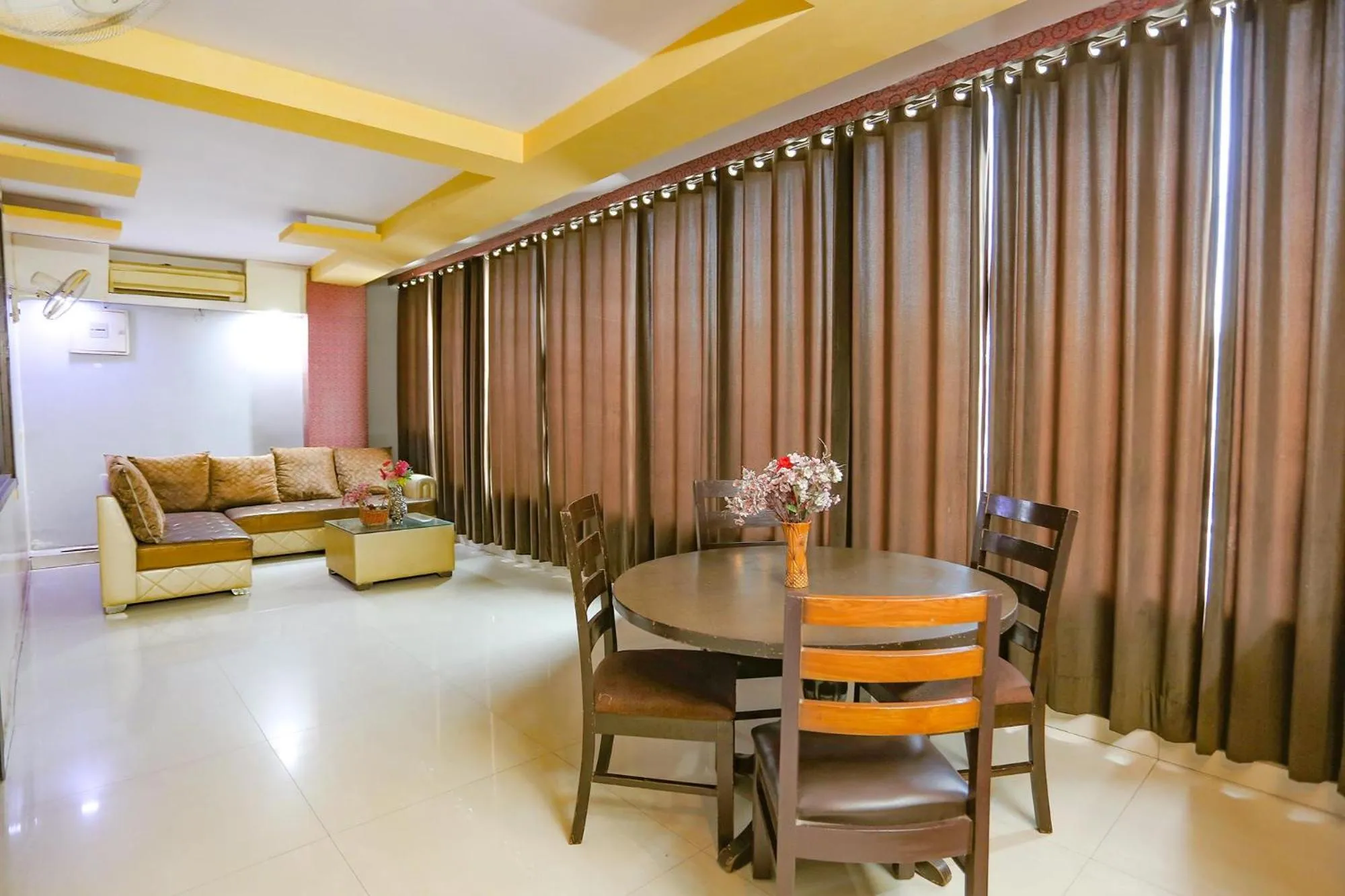 Seating area in Via The Paradise - Nr Apollo Hospital