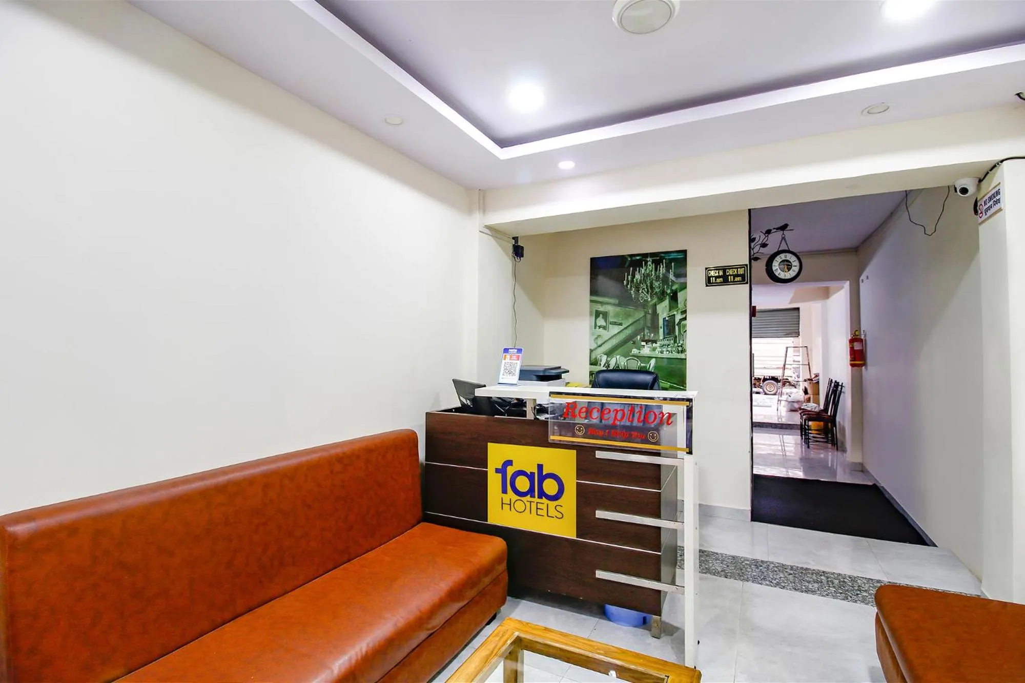 Lobby or reception in FabHotel Sanskar