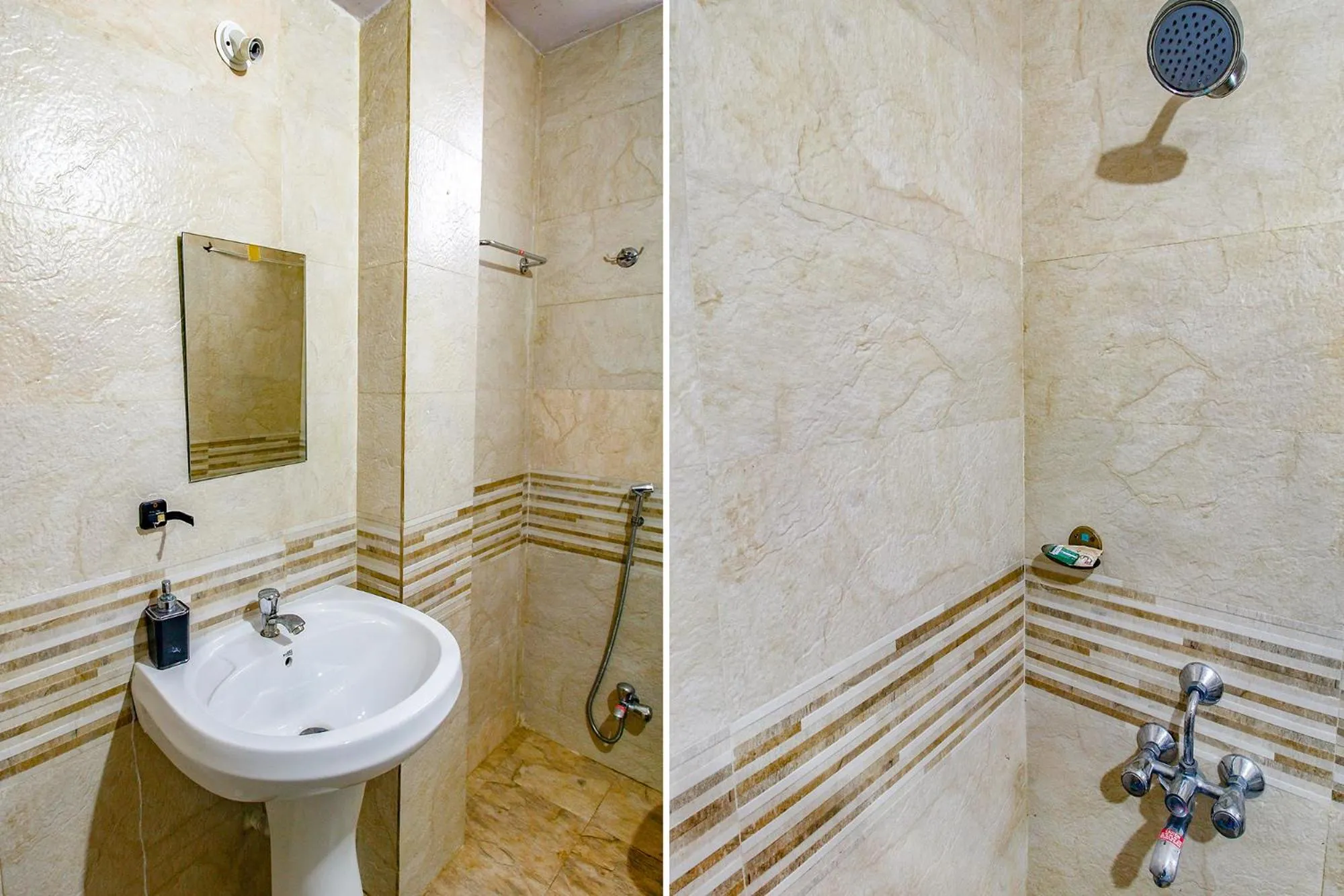 Bathroom in FabHotel Sanskar