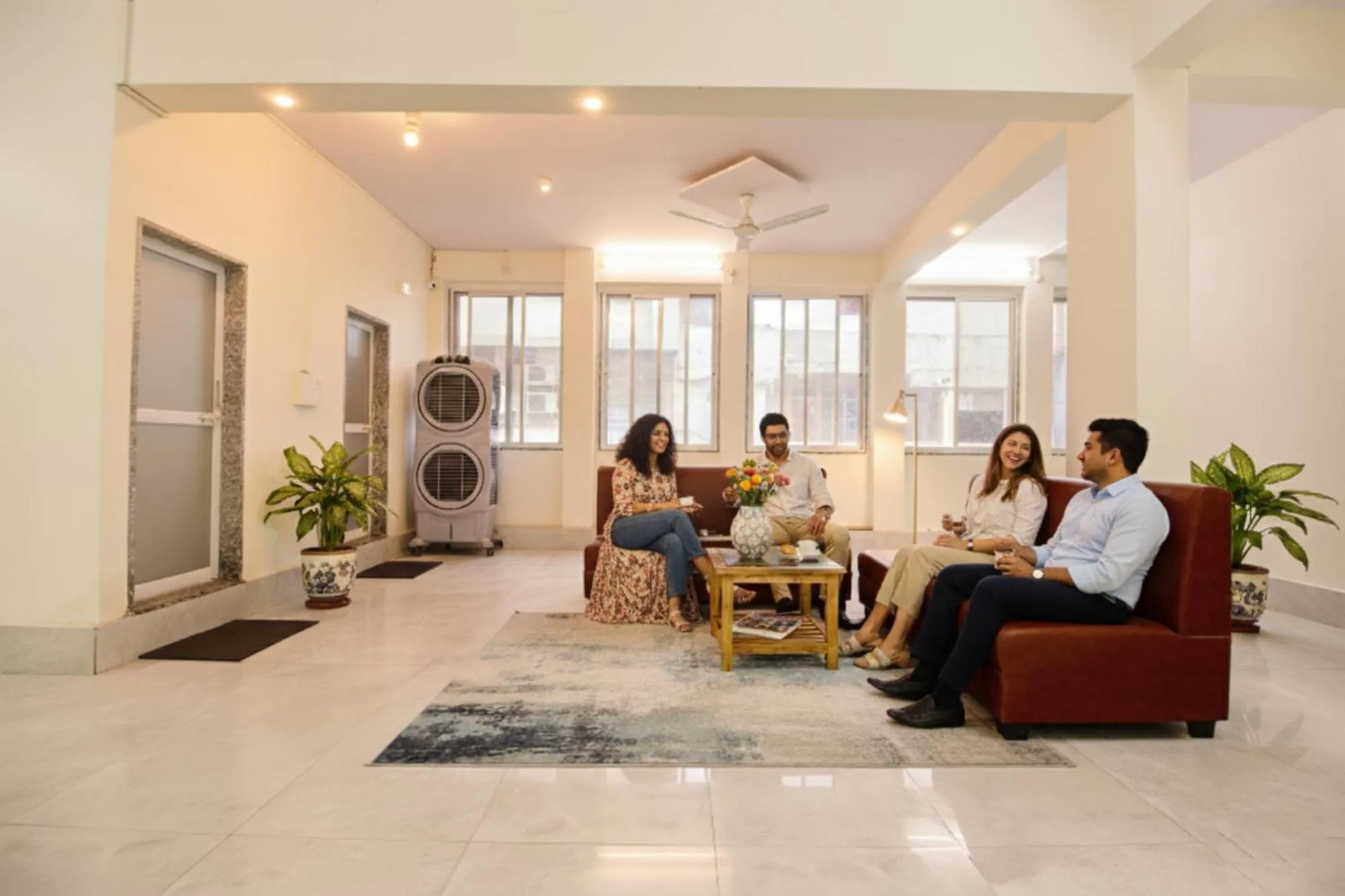 Lobby or reception in FabHotel Sanskar