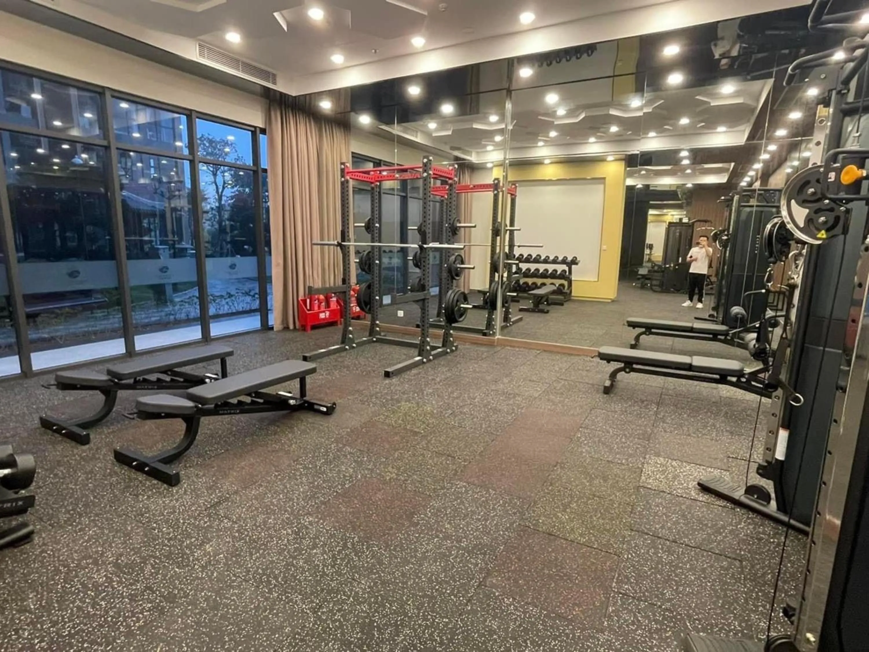 Fitness centre/facilities in Apartment 1BR-FL24th-R105 Building-Vinhomes Ocean Park