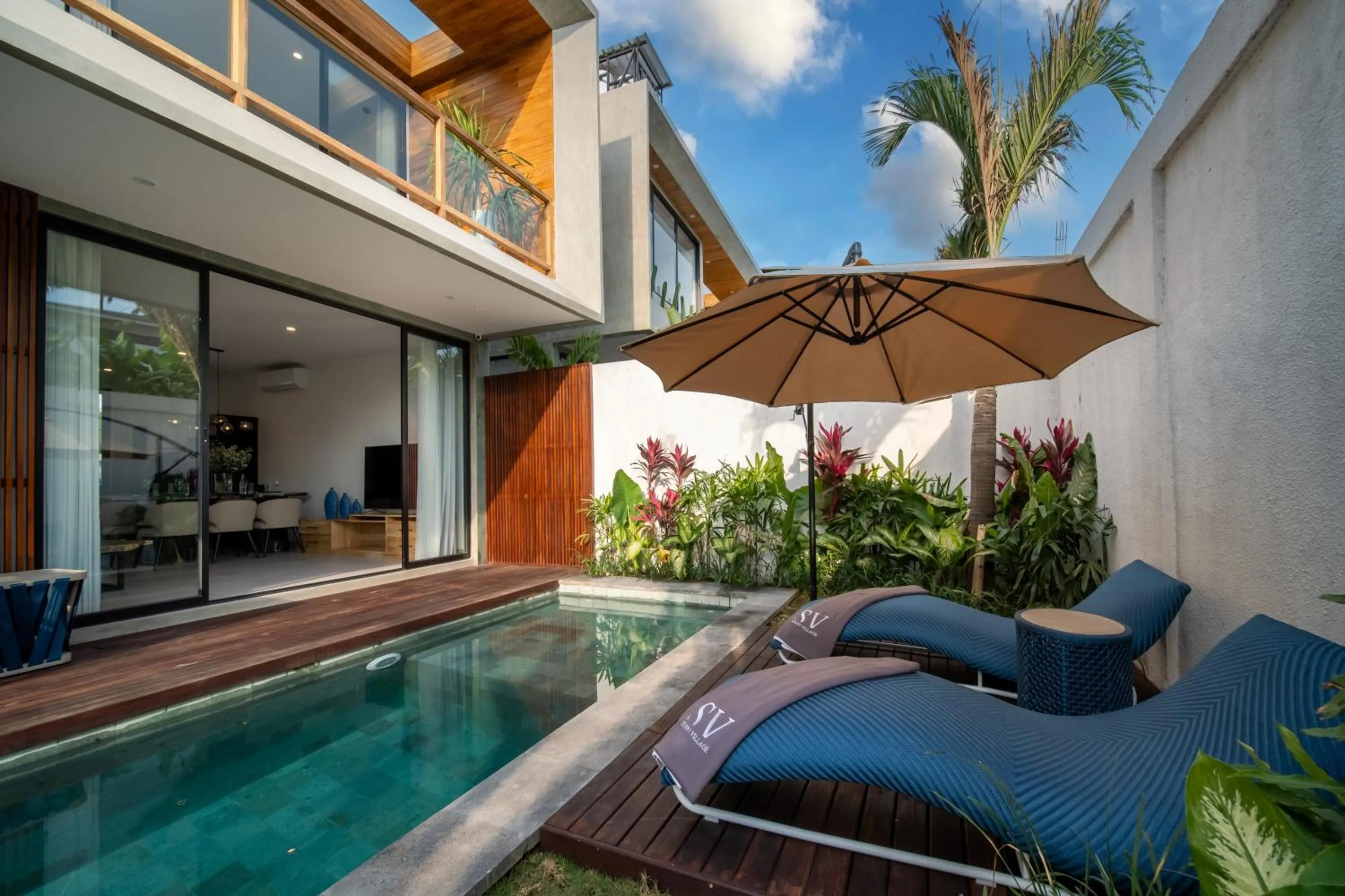 Pool view in Sunny Village Berawa