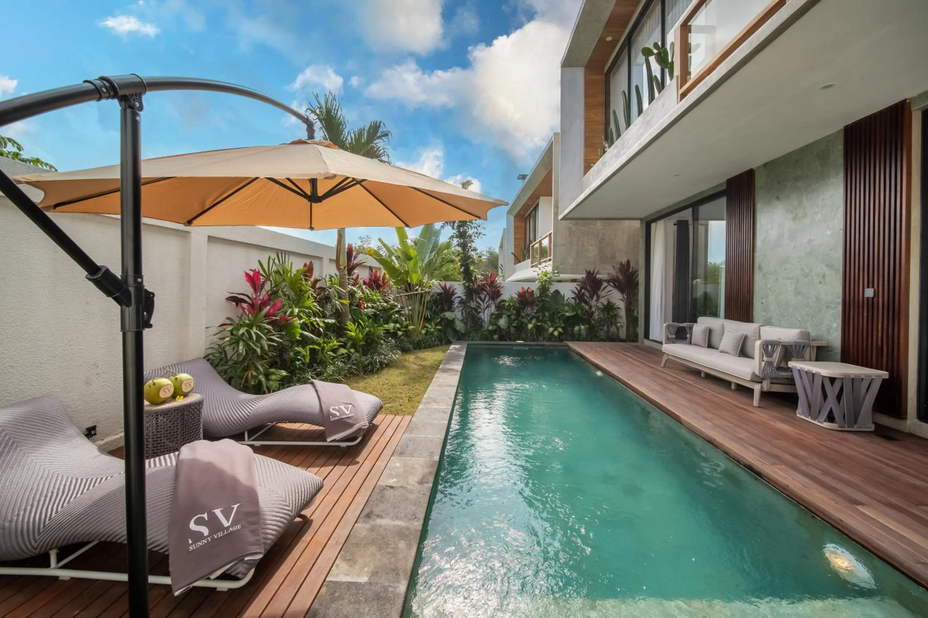 Pool view in Sunny Village Berawa