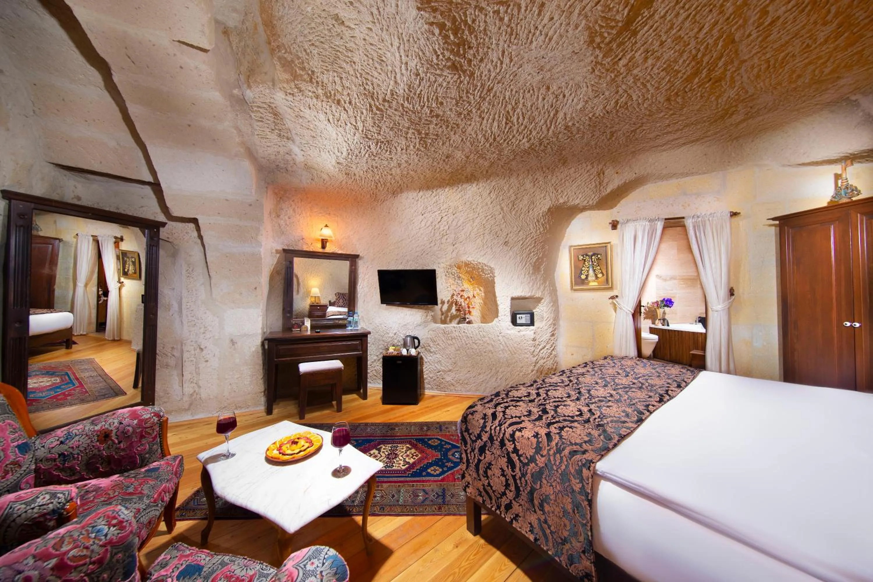 Bed in Portal Cappadocia Hotel