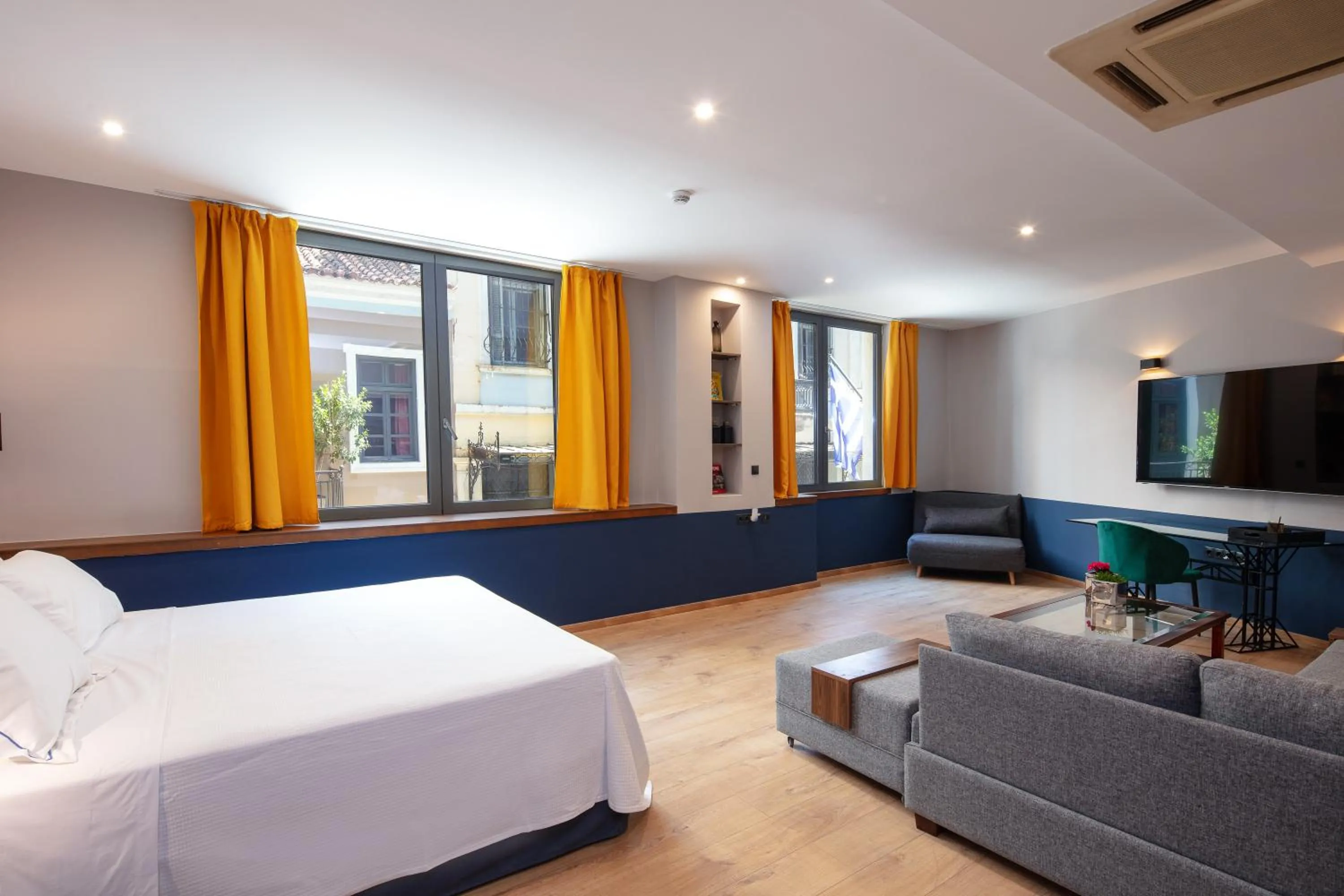 Photo of the whole room, Bed in The Vault Athens