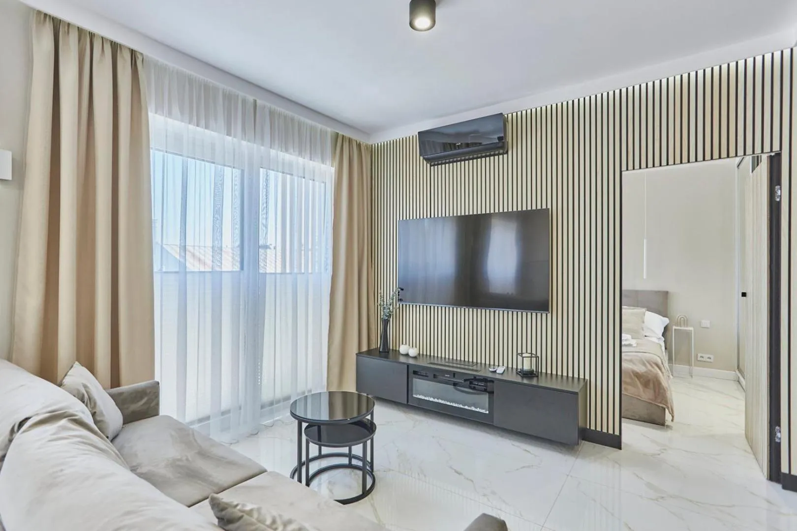 Bed in Timber Apartments by Baltic Home