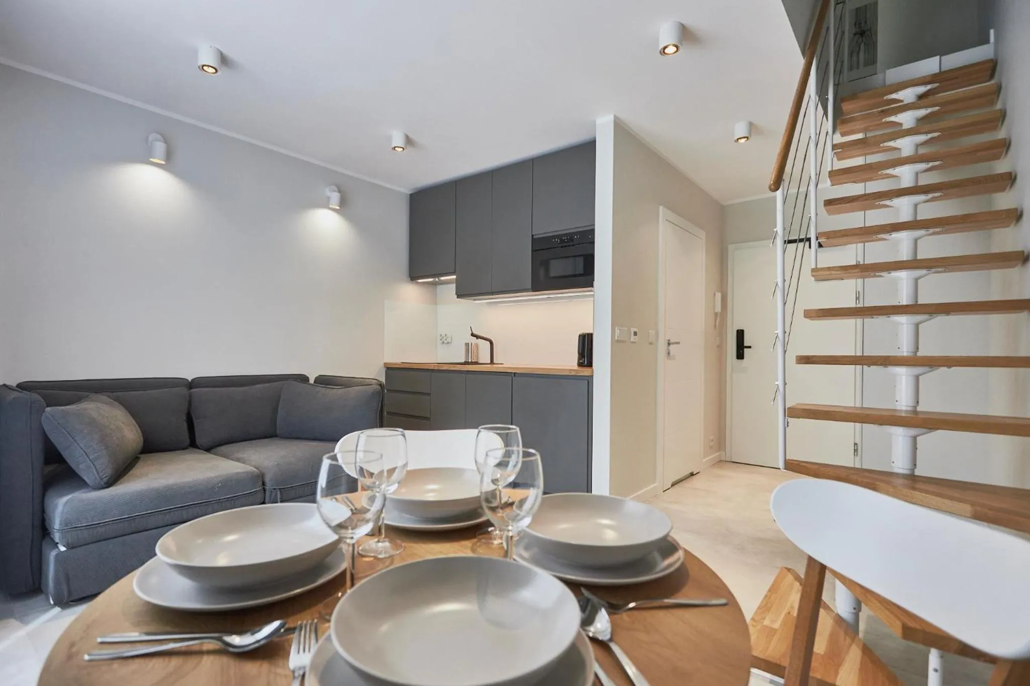 Kitchen or kitchenette in Timber Apartments by Baltic Home