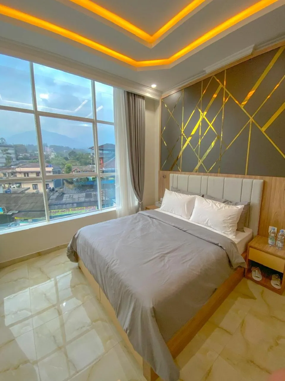 Bed in Algara Puncak Hotel