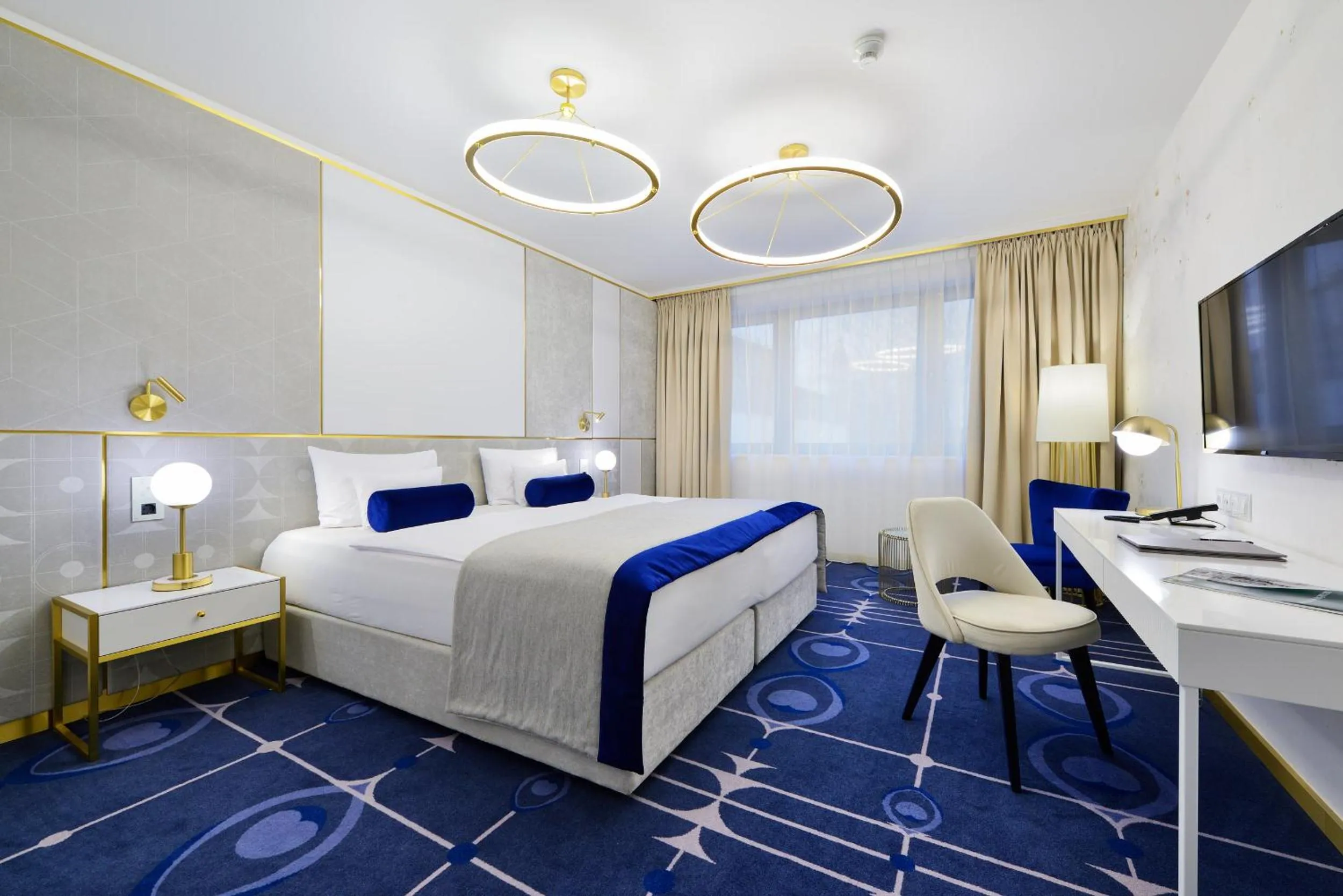 Bed in Hotel Ferreus Modern Art Deco