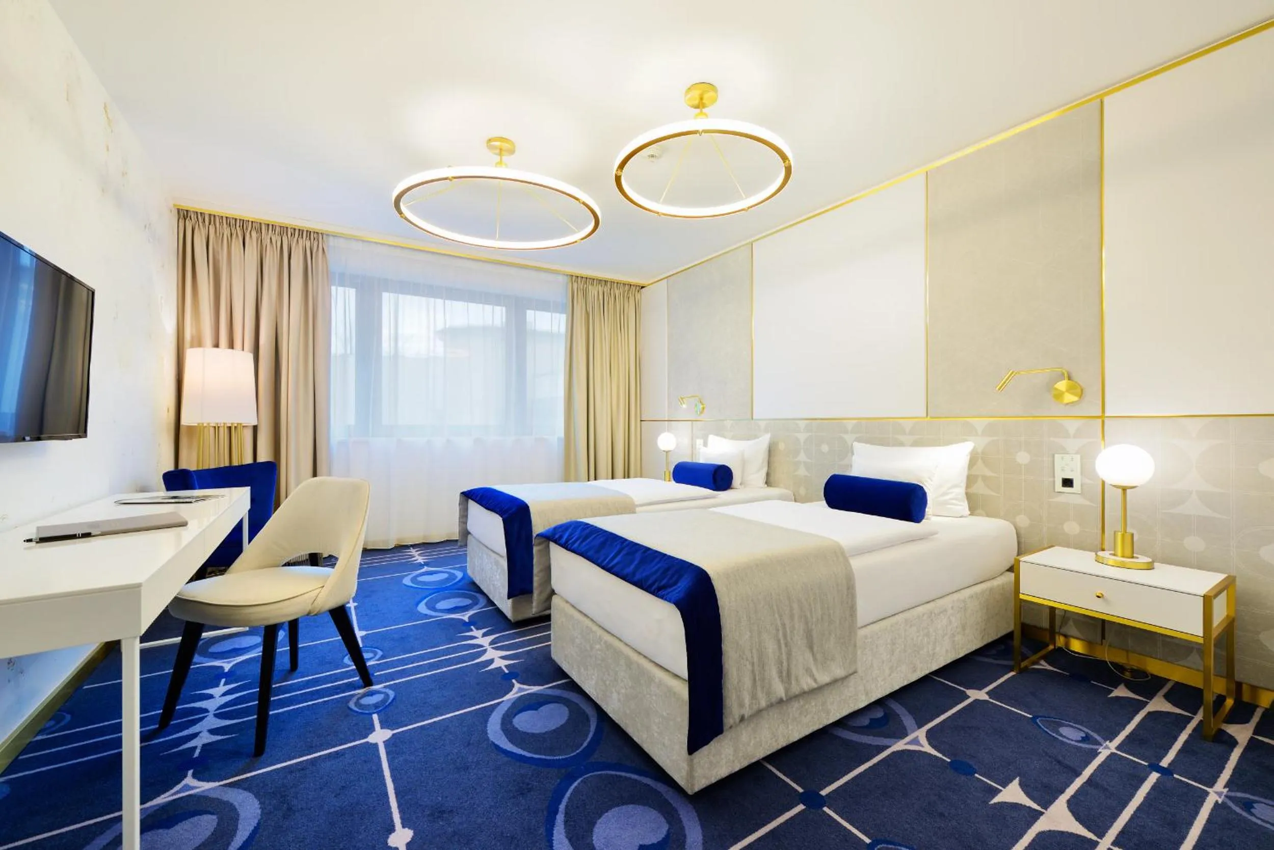 Bed in Hotel Ferreus Modern Art Deco