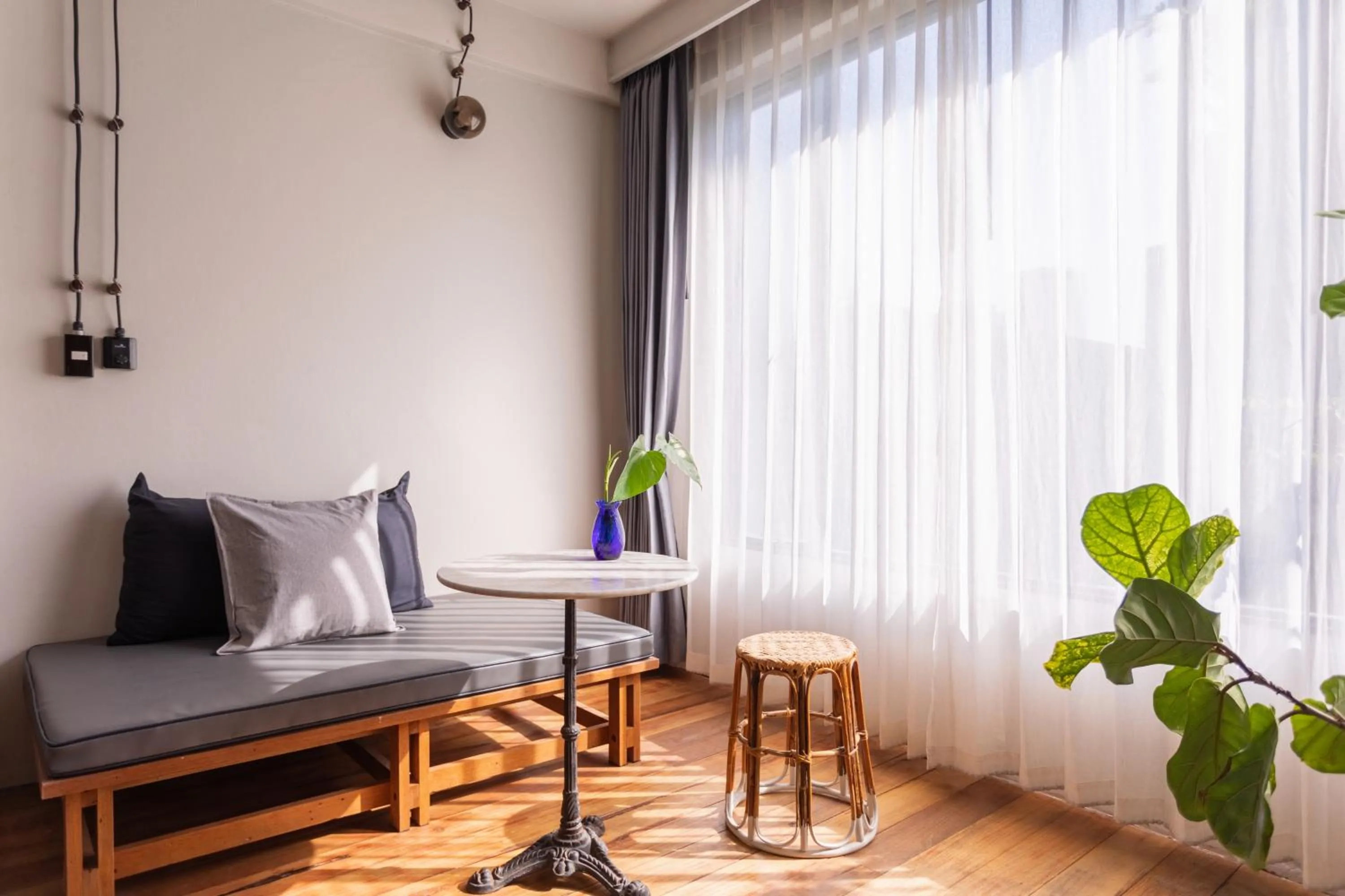 Seating area in GalileOasis Boutique Hotel