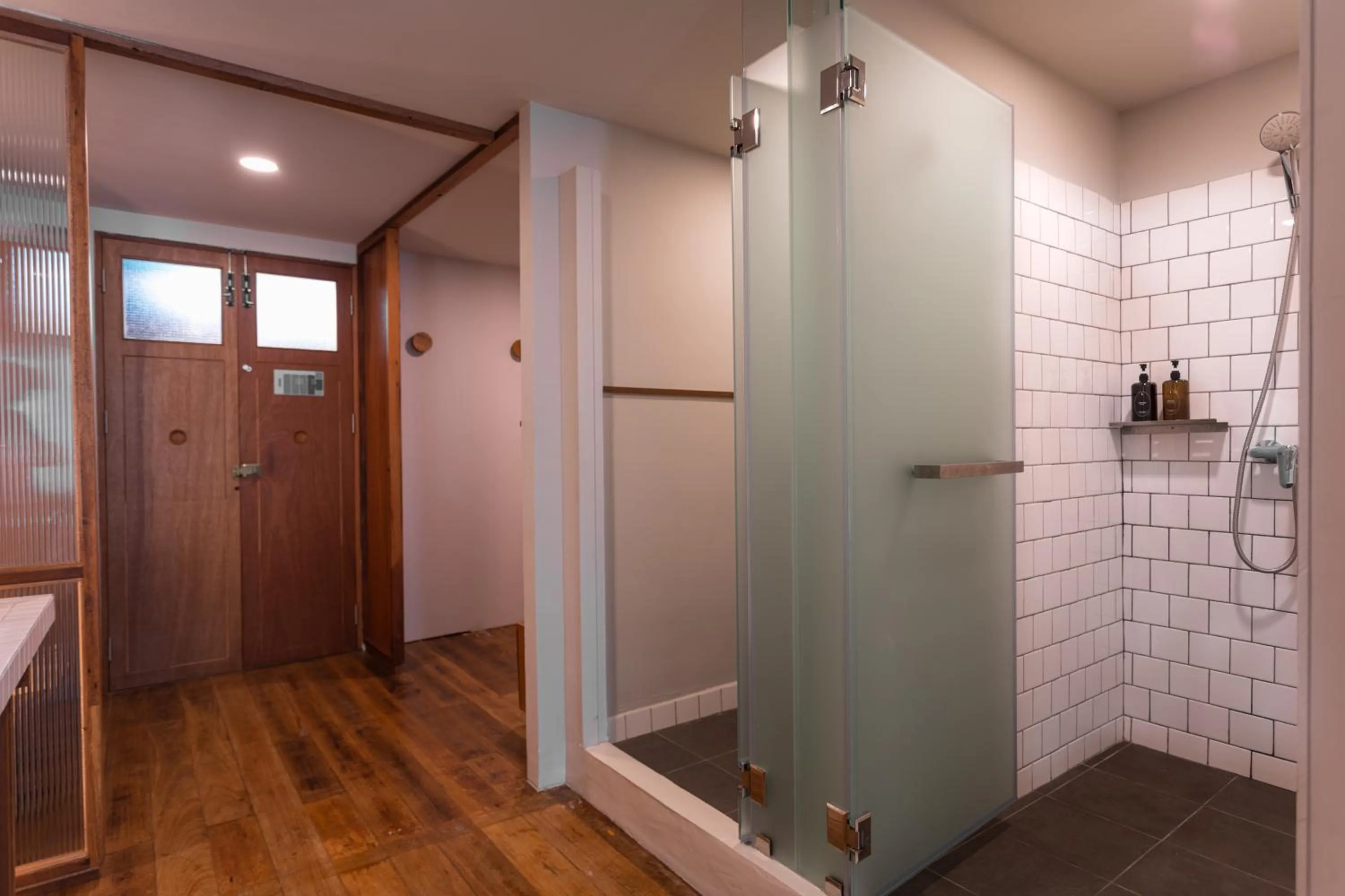 Shower in GalileOasis Boutique Hotel