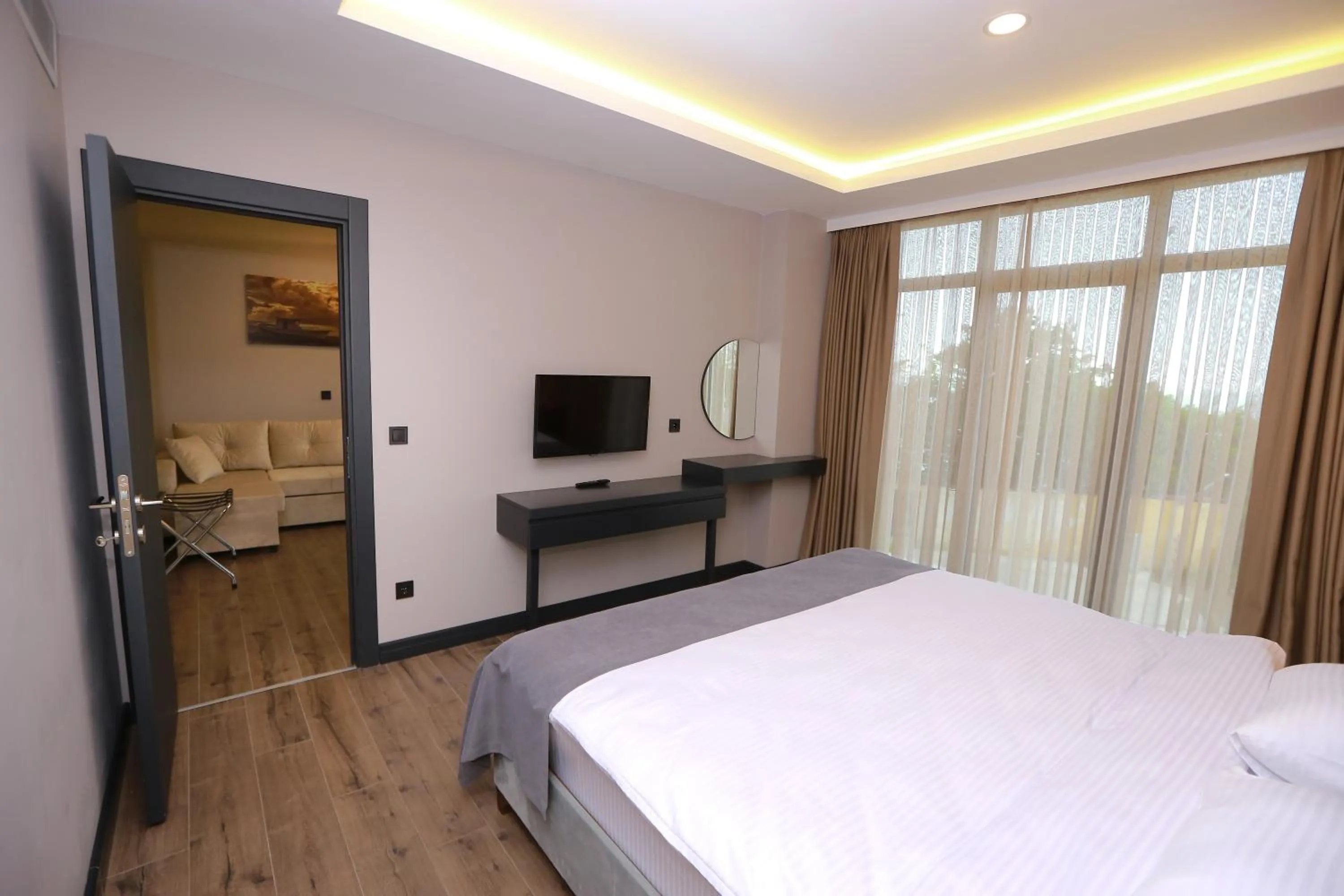 Bed in PENTAHOR HOTEL