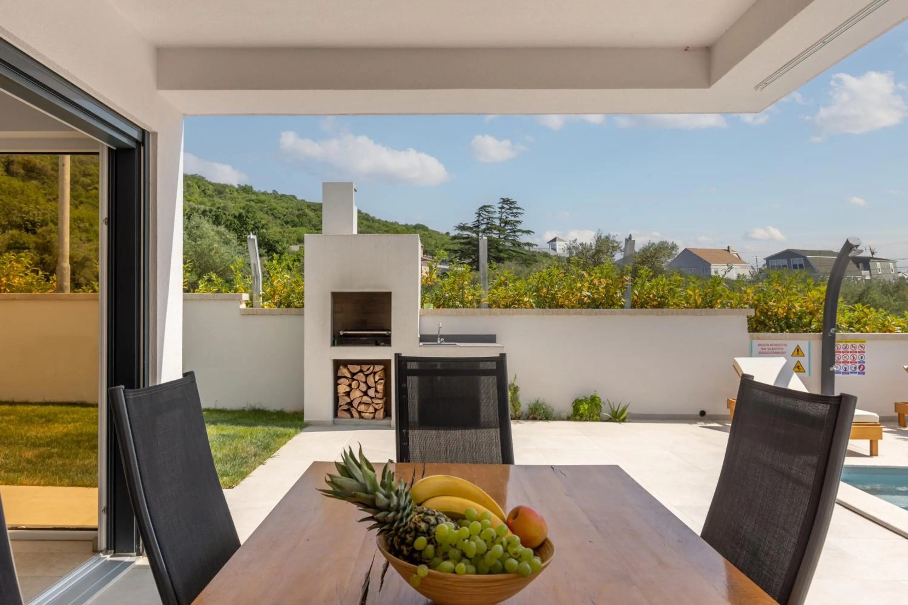 Luxury apartment Marco Polo with a private swimming pool with salt sea water