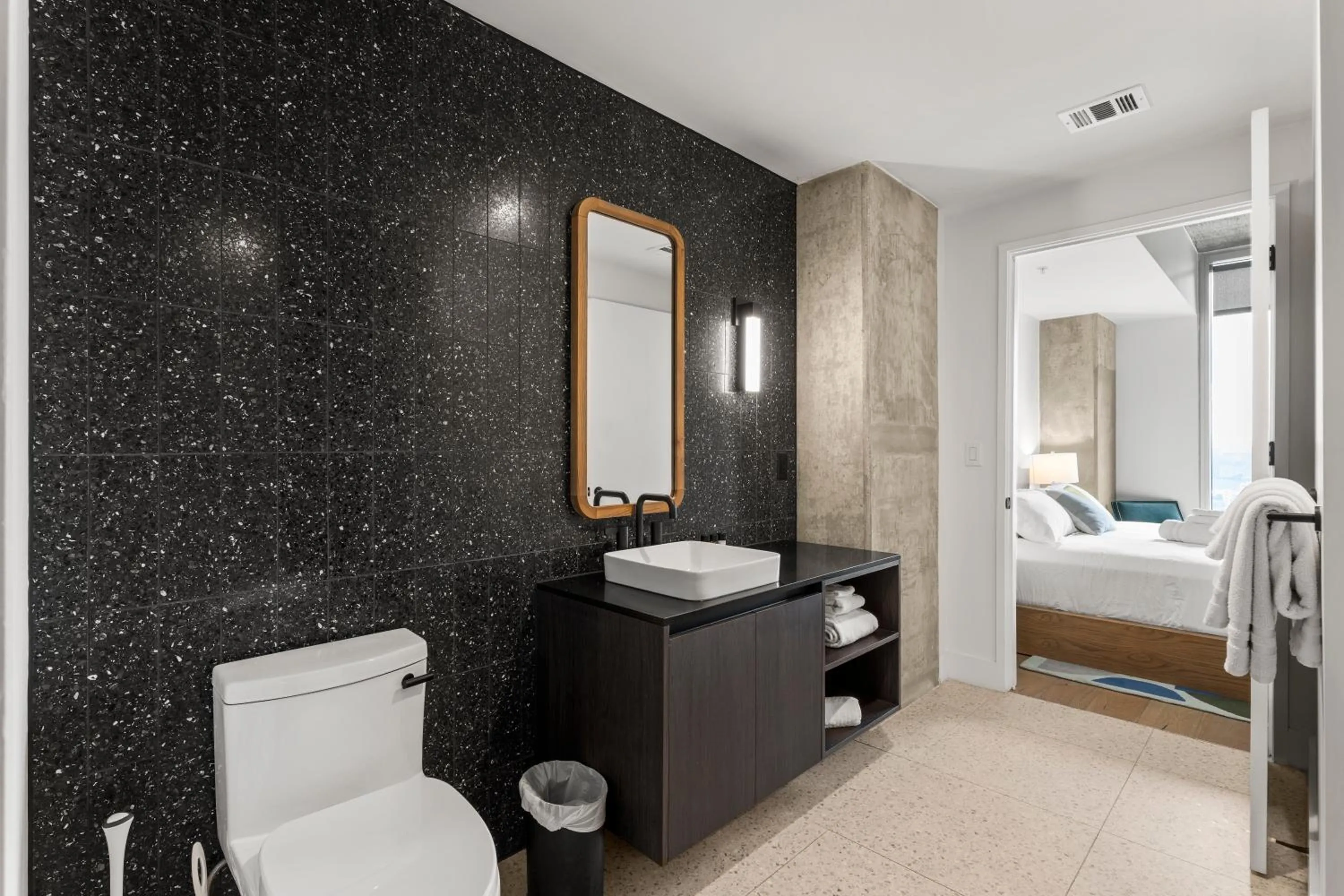 Bed in Austin Condo Hotel