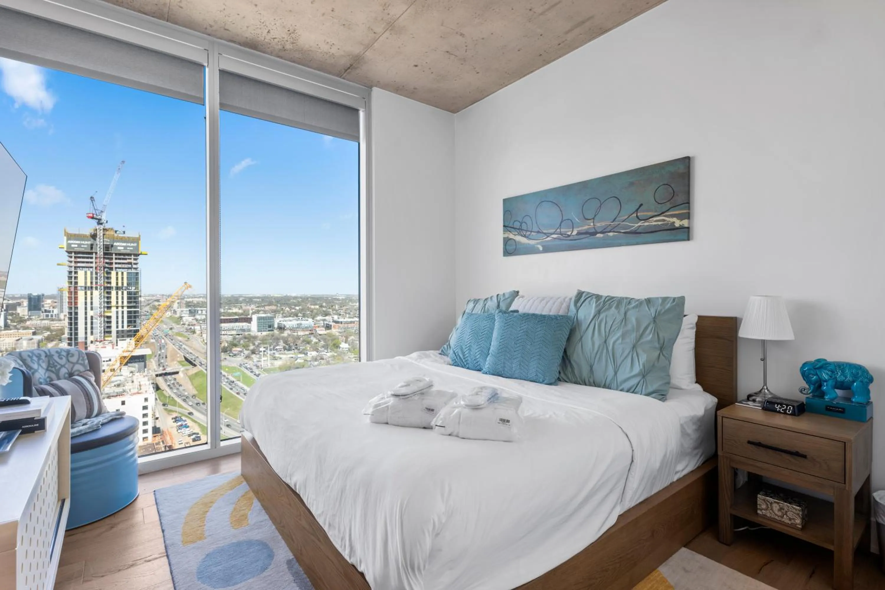 Bed in Austin Condo Hotel